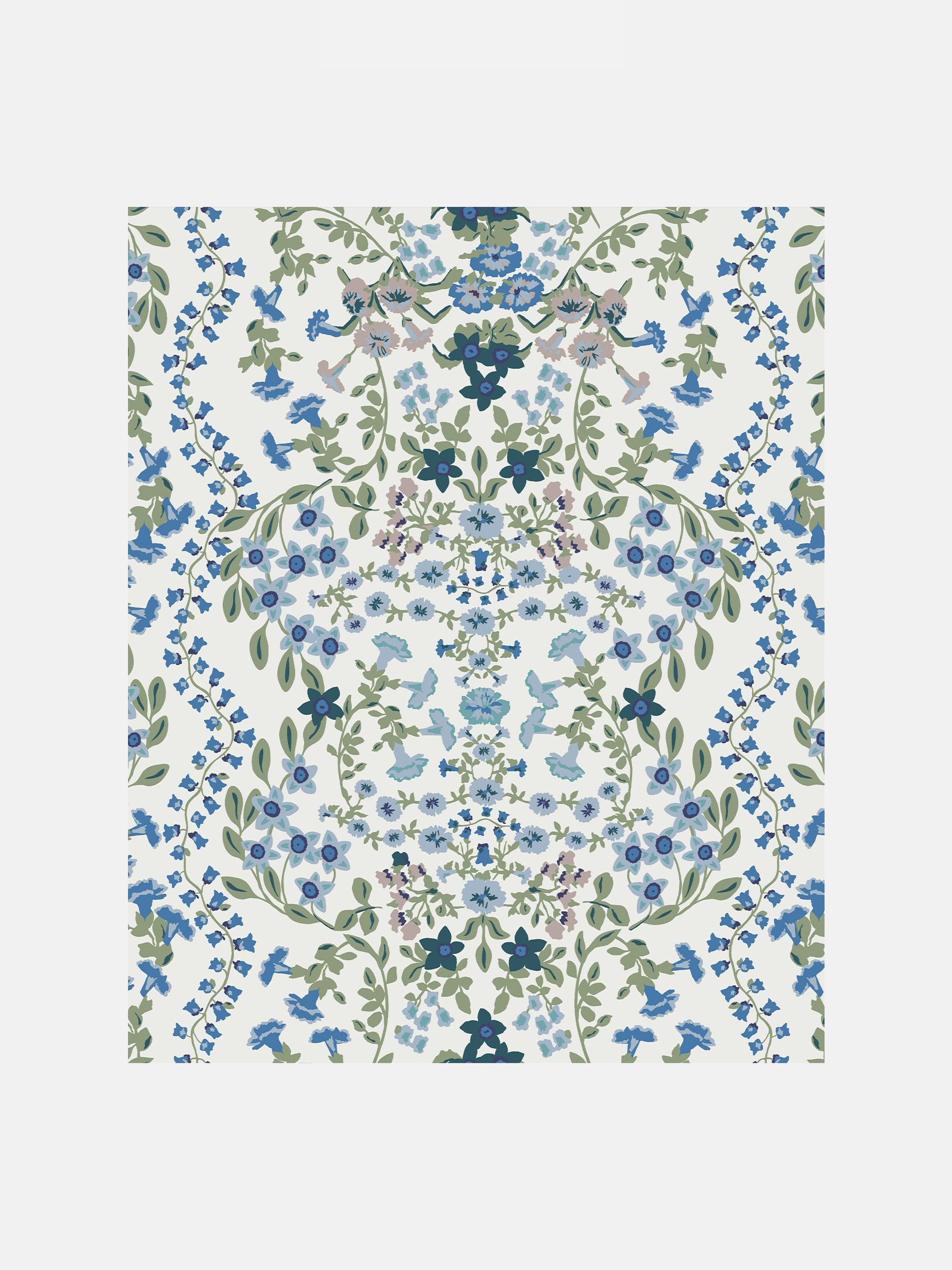Cream Symmetrical Trellis Ditsy Wallpaper - Image 5 of 5
