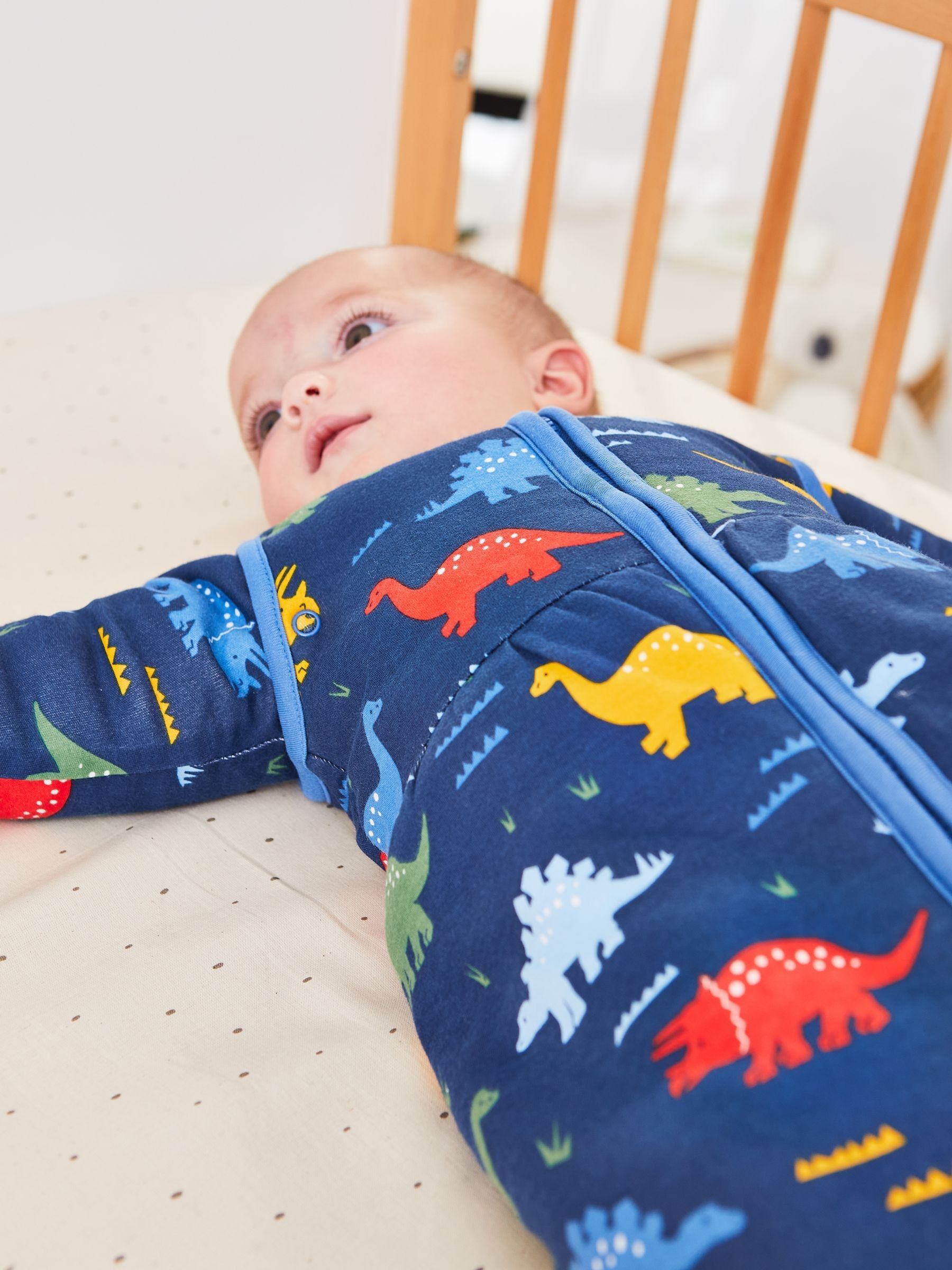 Navy Dino 3.5 Tog Baby Sleeping Bag - Image 2 of 5
