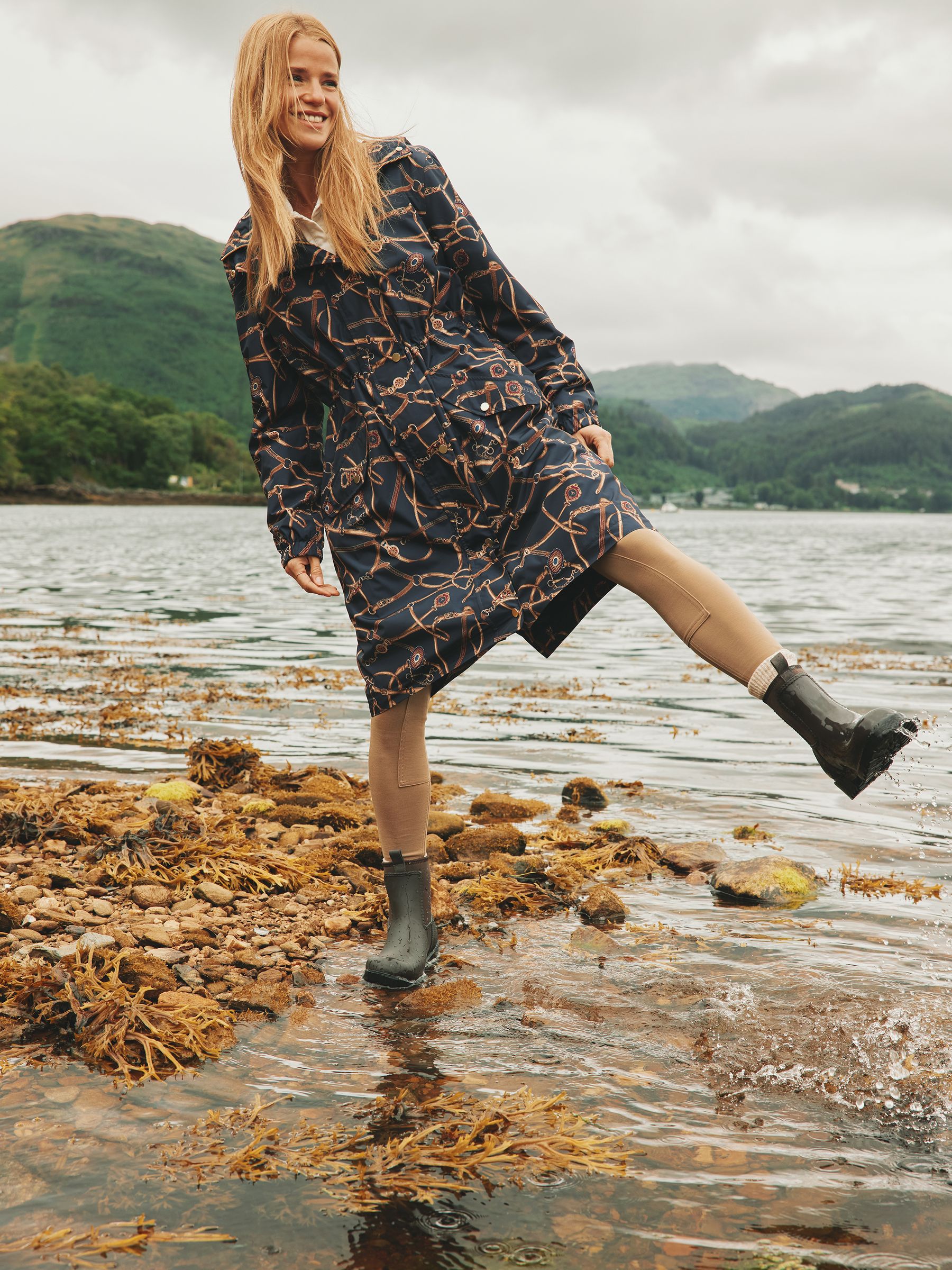 Oakfield Chocolate Brown Short Neoprene-Lined Ankle Wellies - Image 7 of 7