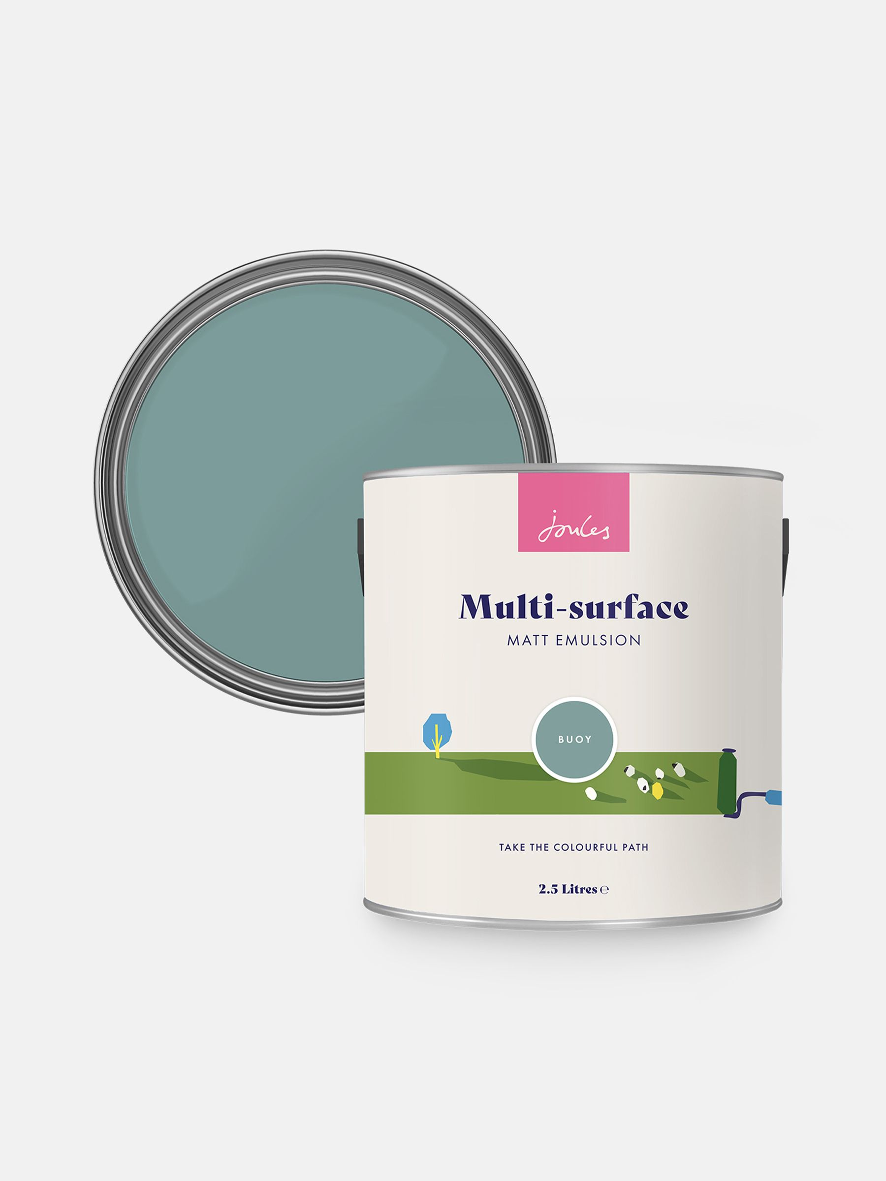 Blue Multi Surface Matt Emulsion 2.5L Paint - Image 4 of 4 Blue Multi Surface Matt Emulsion 2.5L Paint - Image 4 of 4