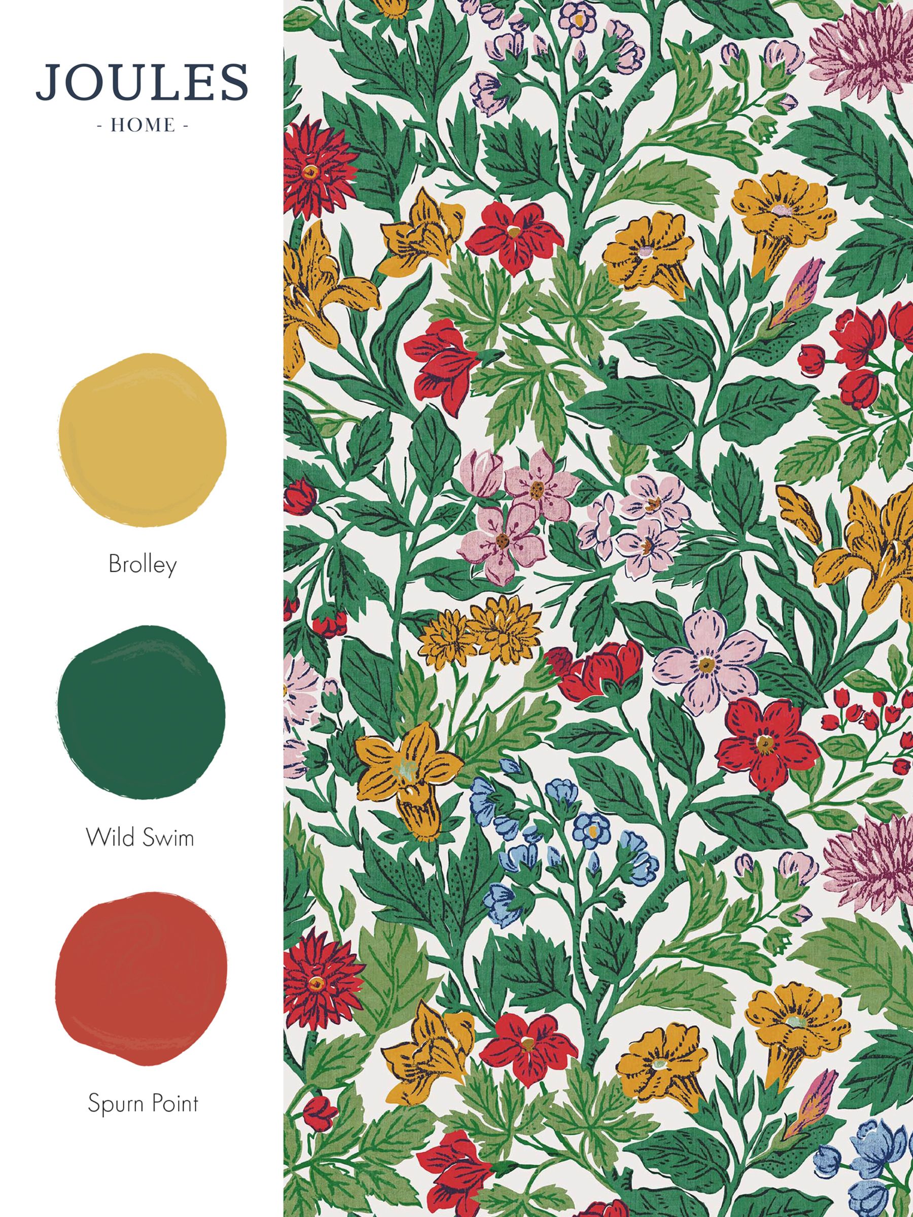 Green Arts & Crafts Floral Wallpaper - Image 4 of 4 Green Arts & Crafts Floral Wallpaper - Image 4 of 4