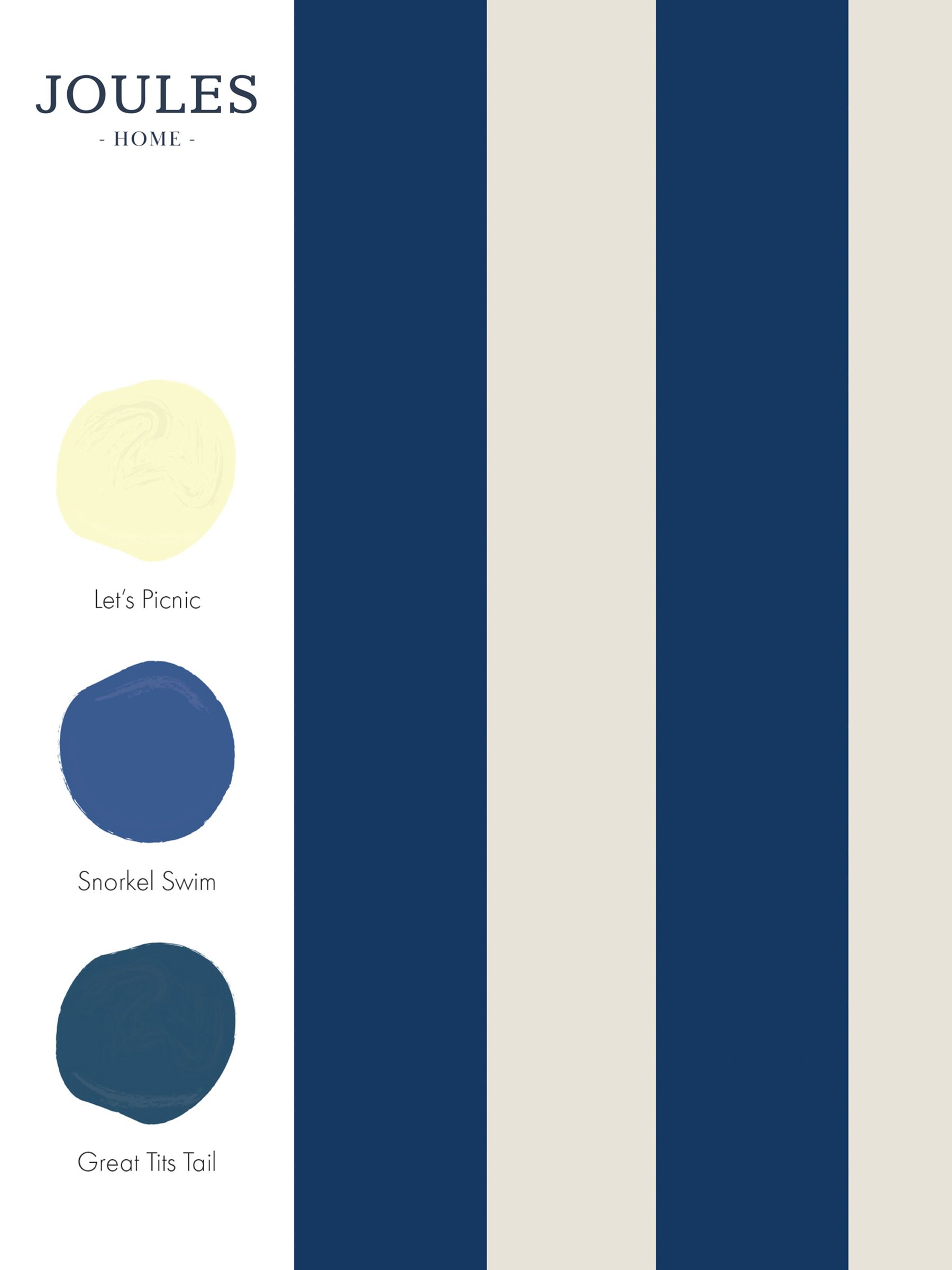 Coast Blue Harborough Stripe 10M Wallpaper - Image 4 of 4