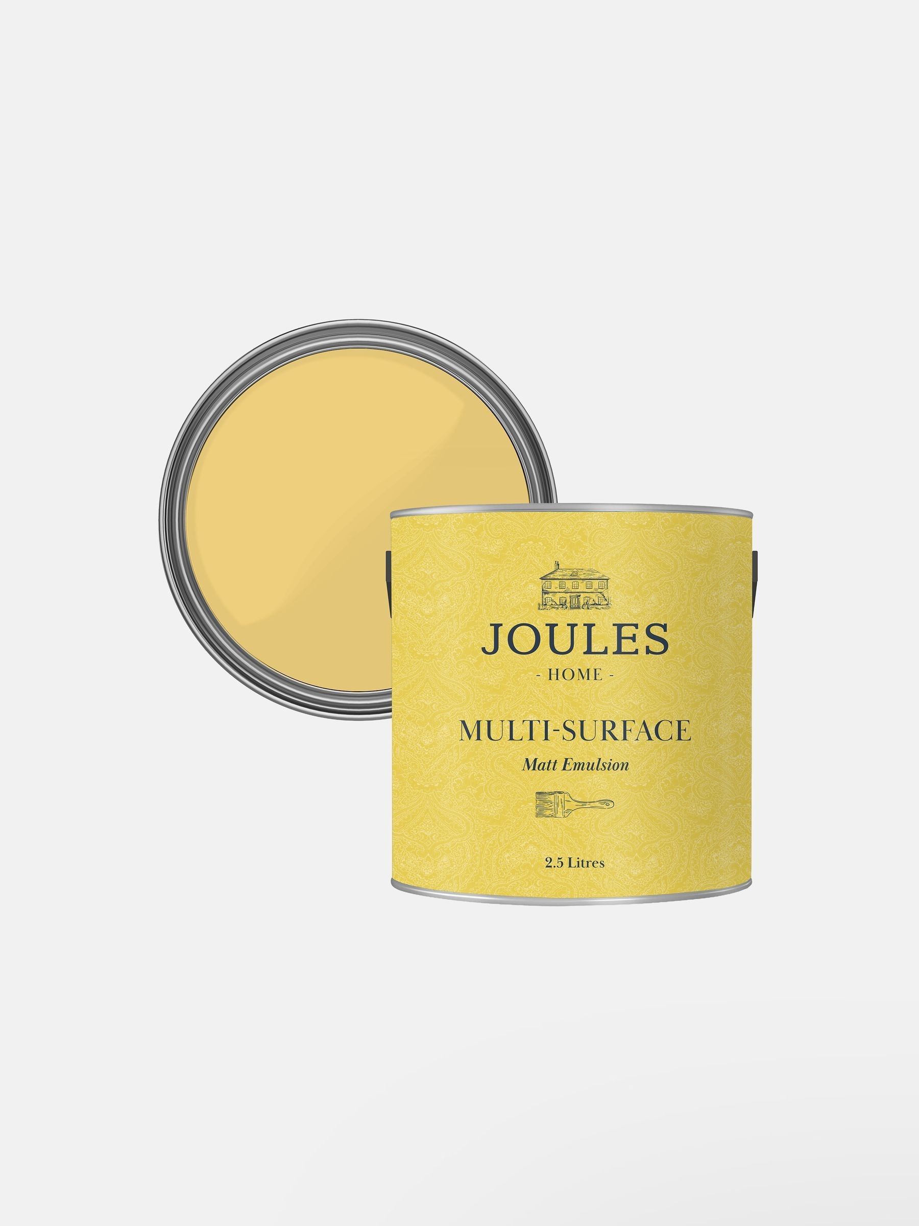Gorse Blossom Yellow Multi Surface Matt Emulsion 2.5L Paint - Image 3 of 4