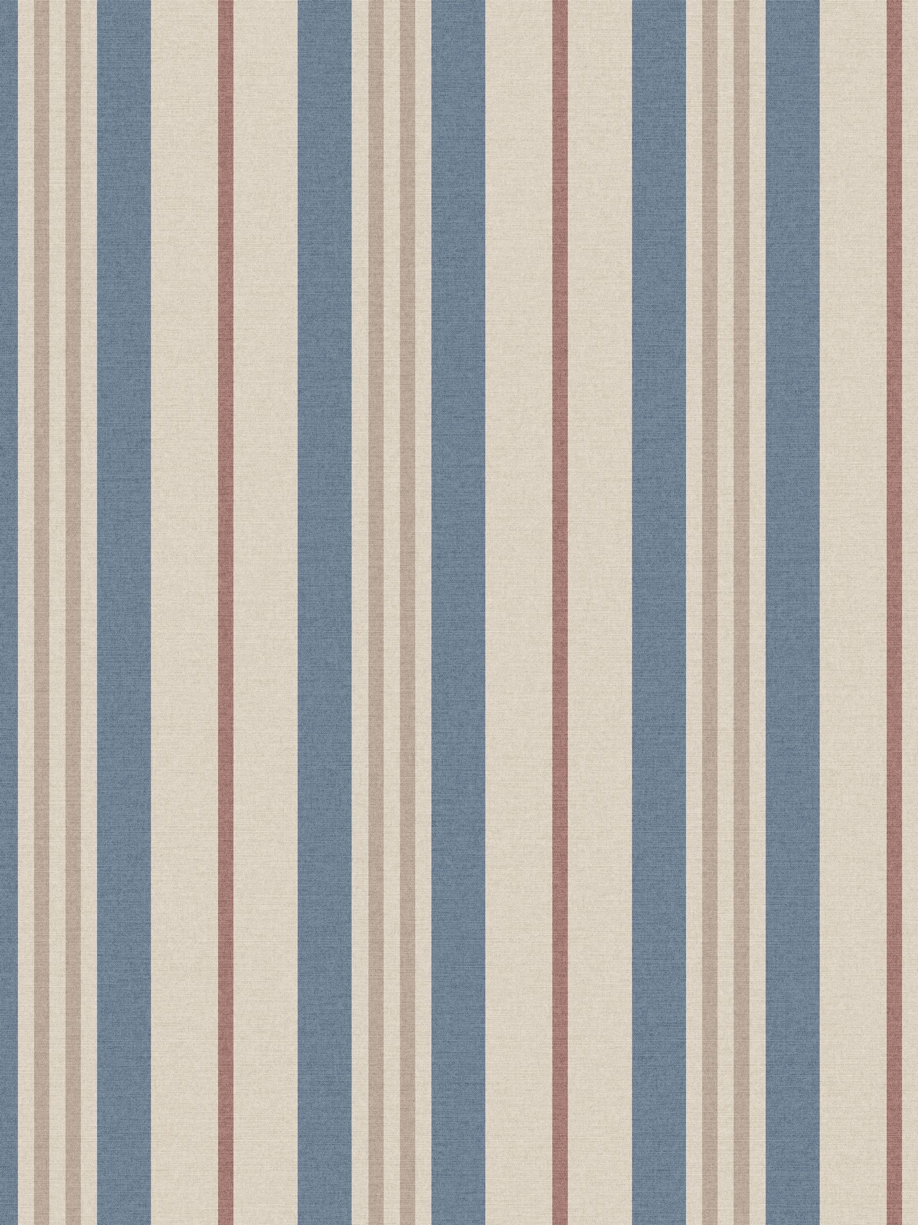 Blue Grove Stripe Wallpaper 10M - Image 2 of 4