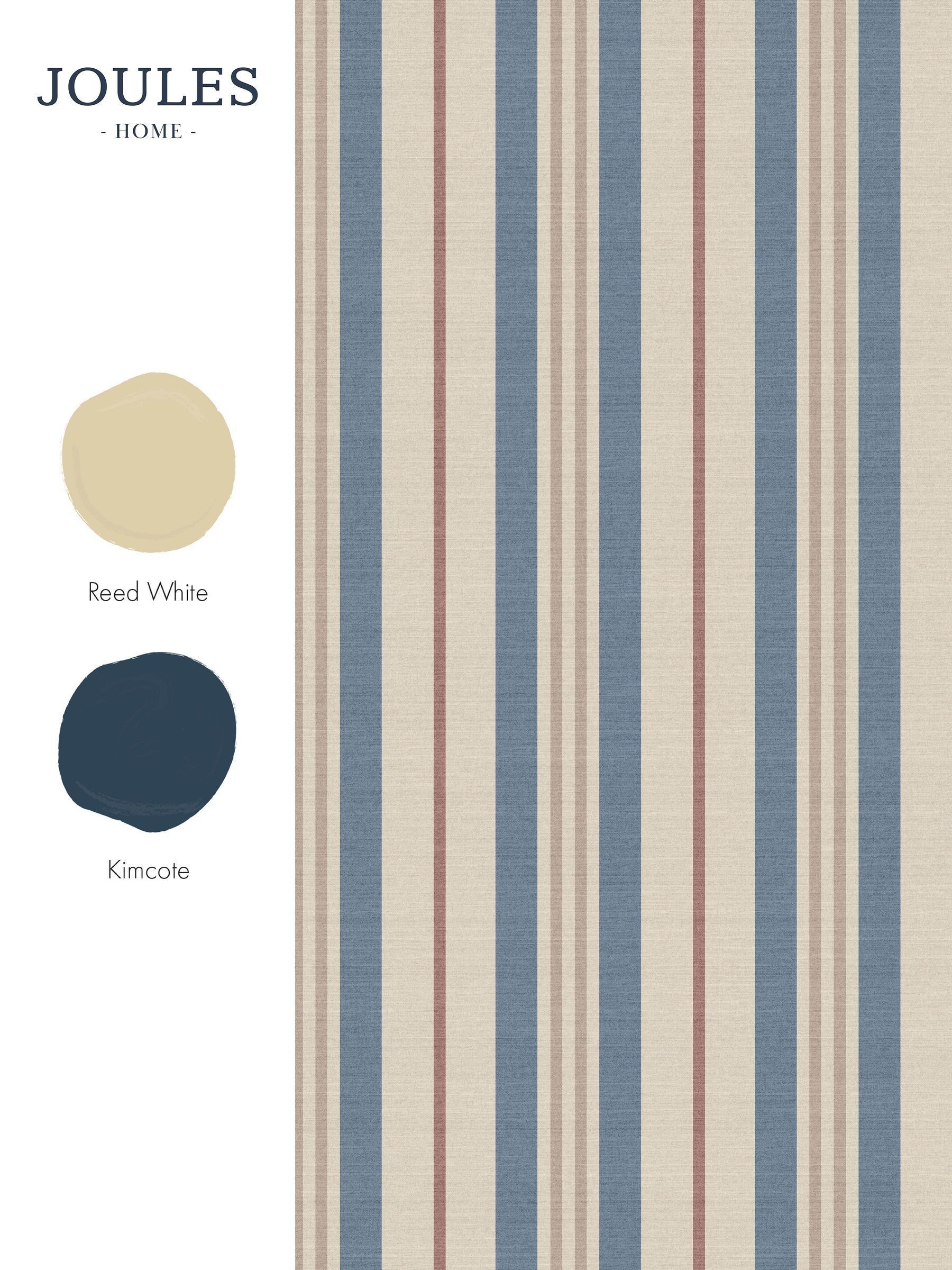 Blue Grove Stripe Wallpaper 10M - Image 4 of 4