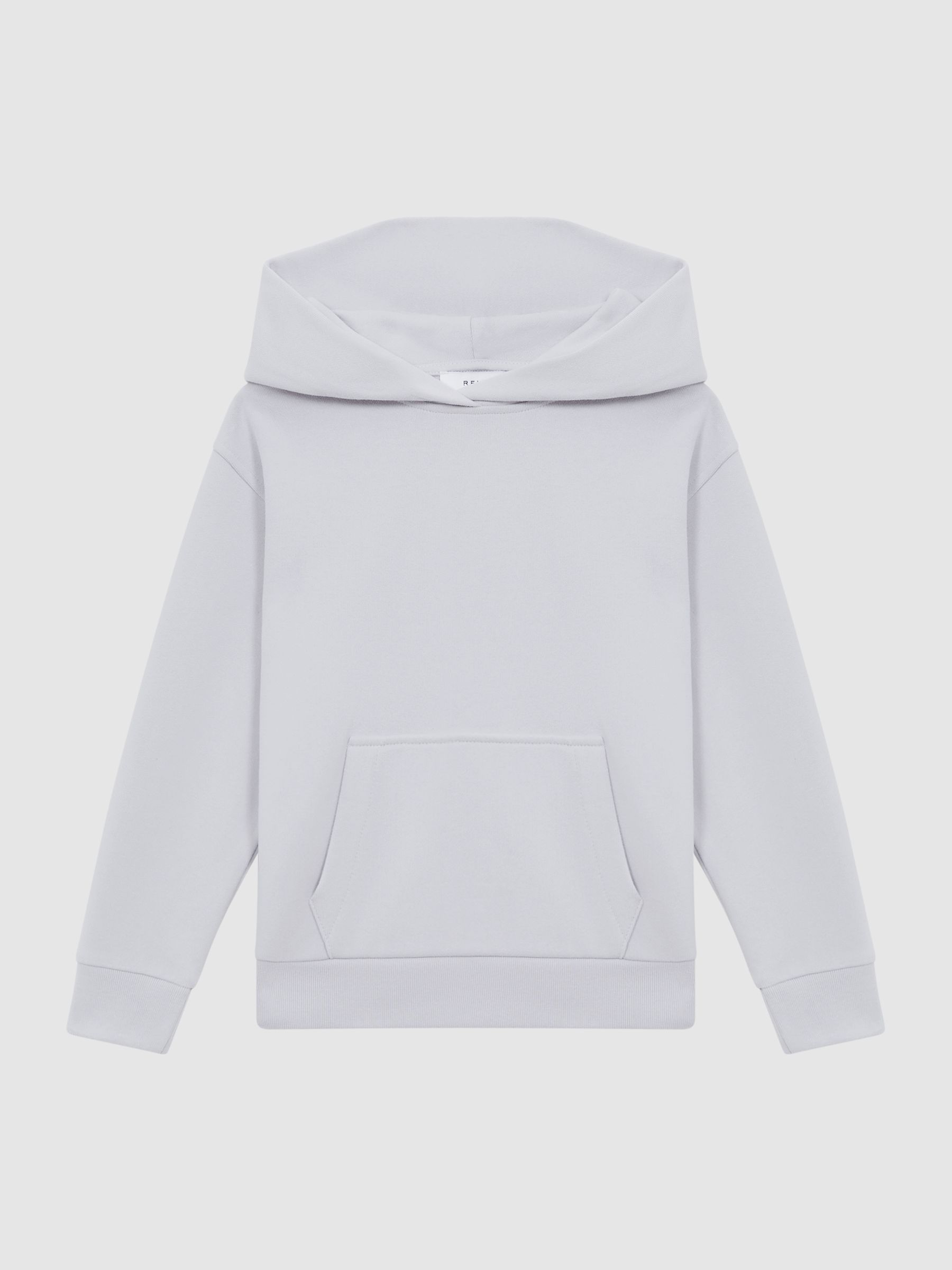 Senior Oversized Cotton Jersey Hoodie in Ice Blue - Image 2 of 6