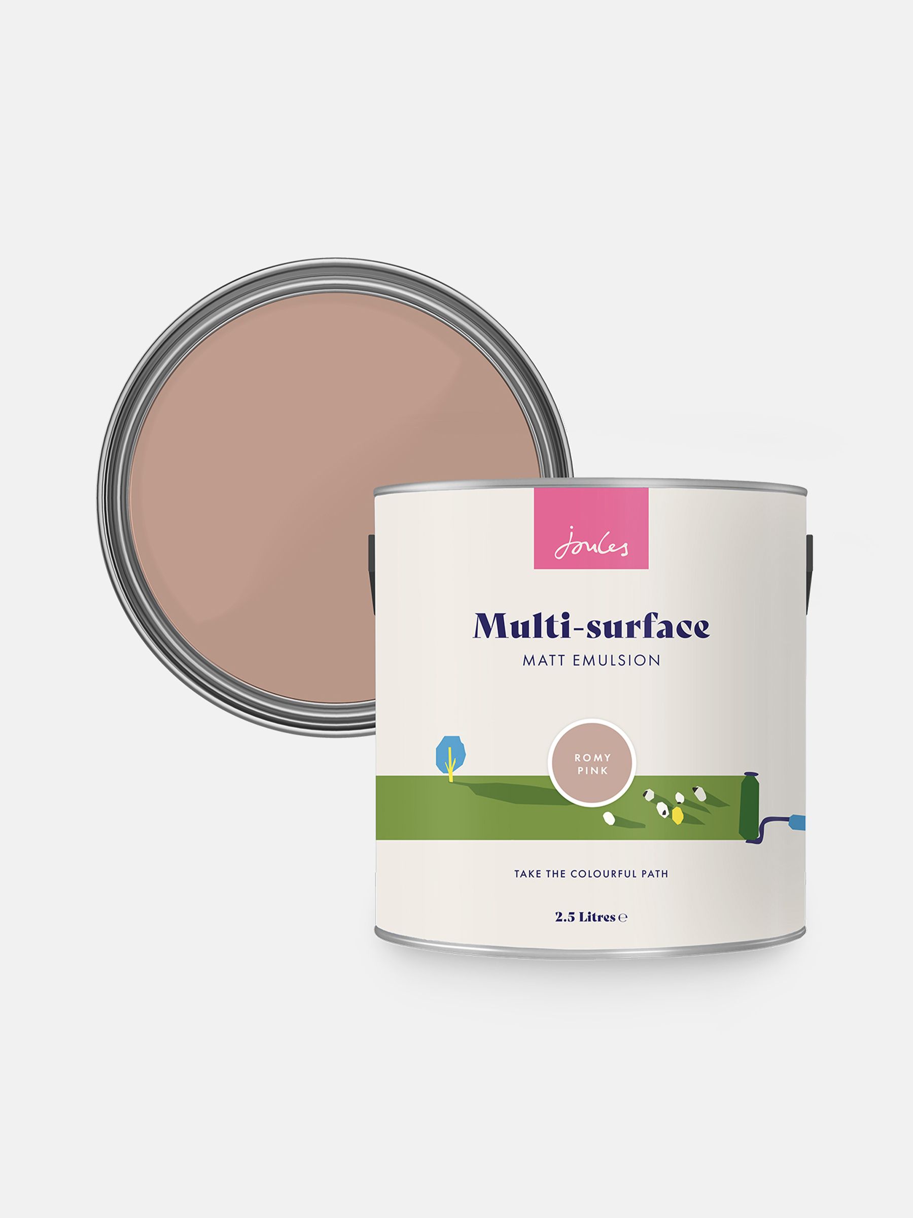 Pink Multi Surface Matt Emulsion 2.5L Paint - Image 4 of 4