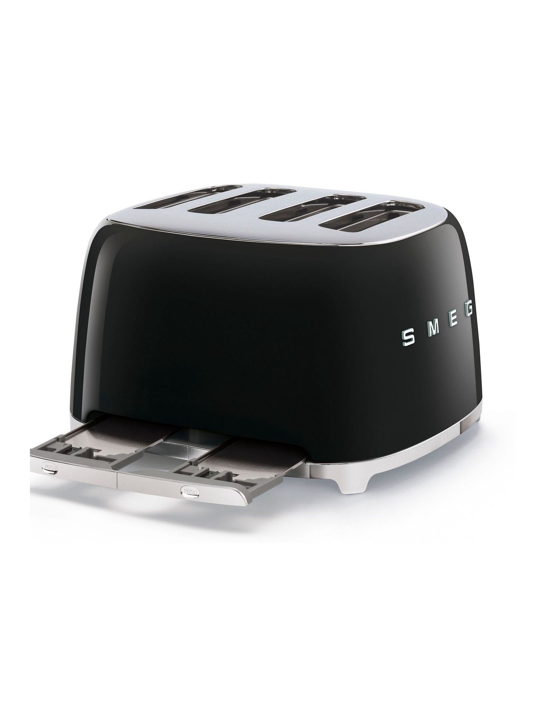 Smeg Black 4 Slice Toaster - Image 4 of 6