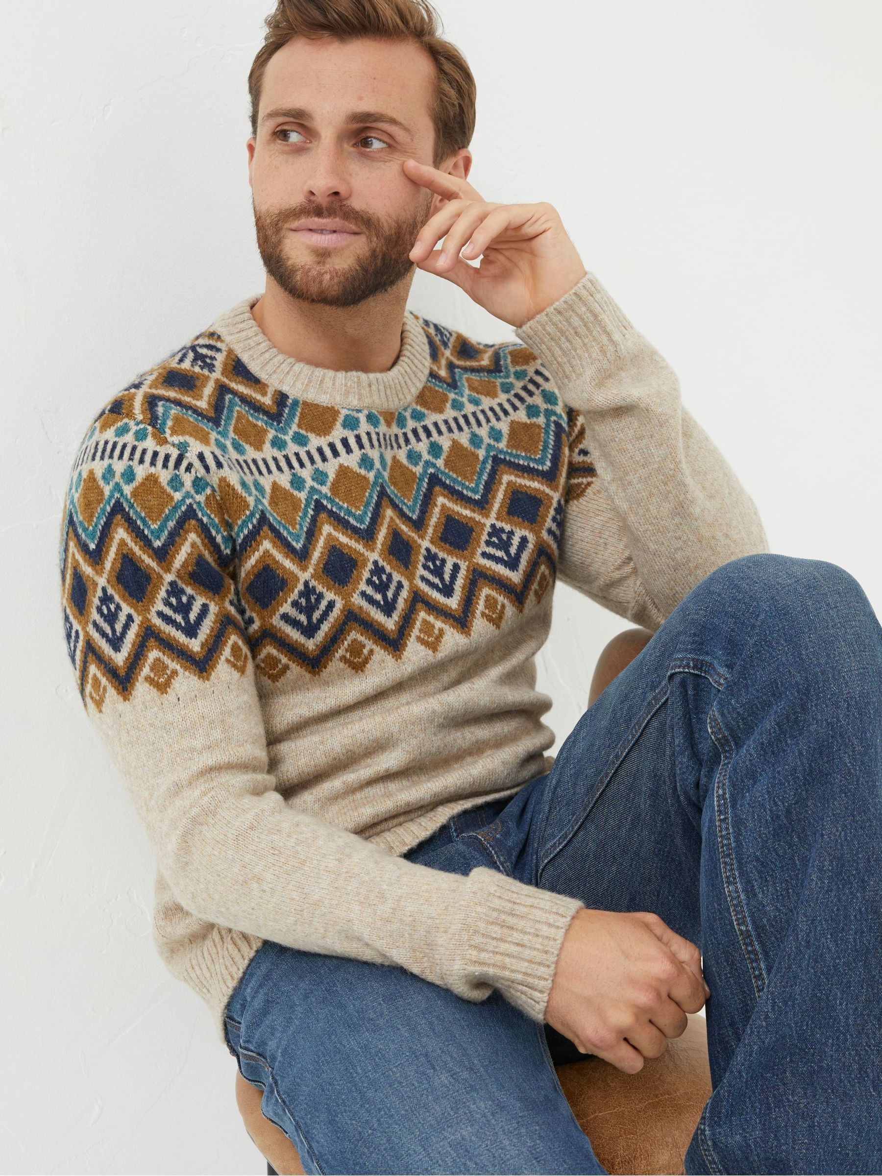 Natural Ives Crew Jumper - Image 3 of 5