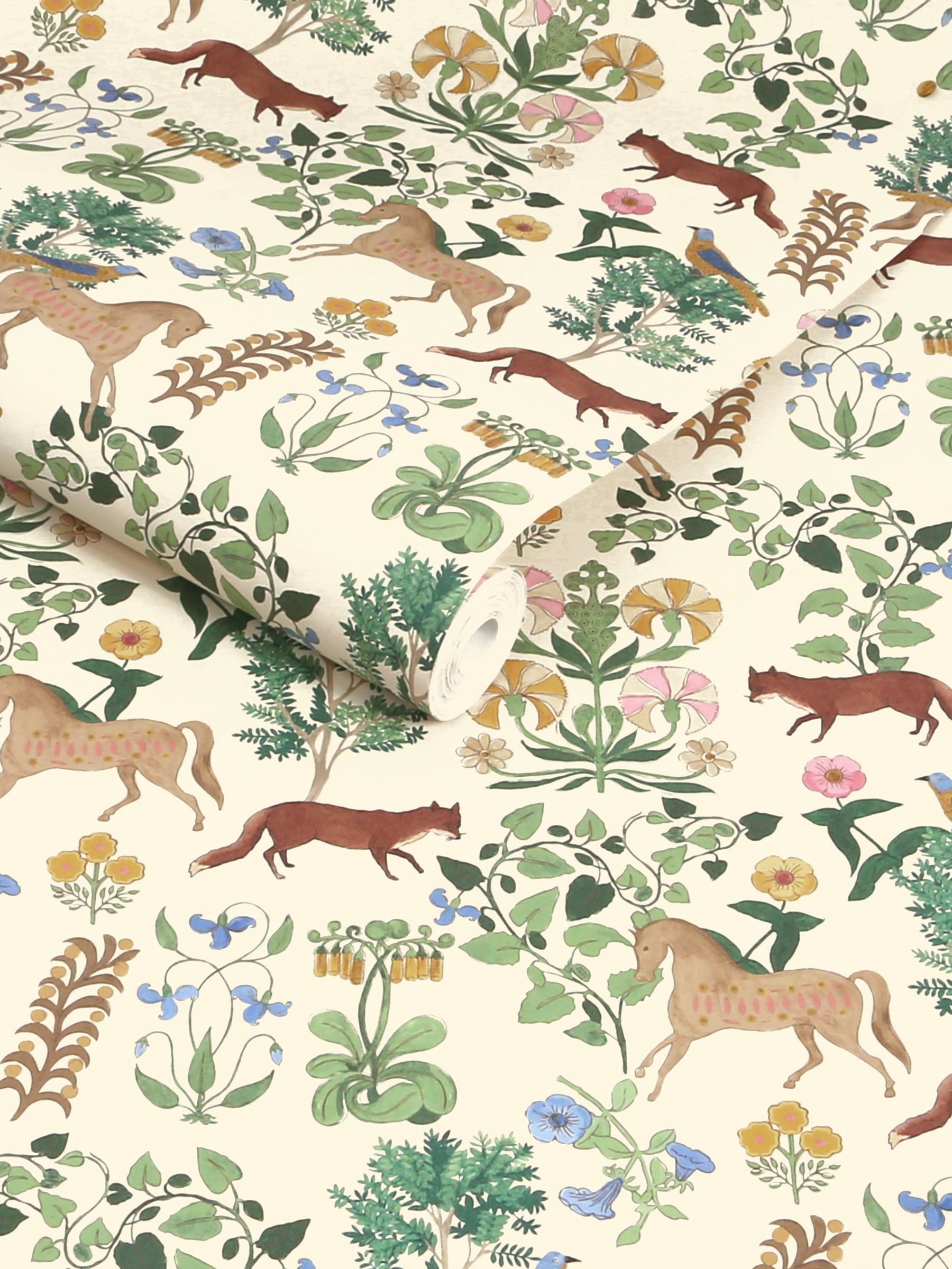 Multi Folk Forest Floral 10M Wallpaper - Image 4 of 5