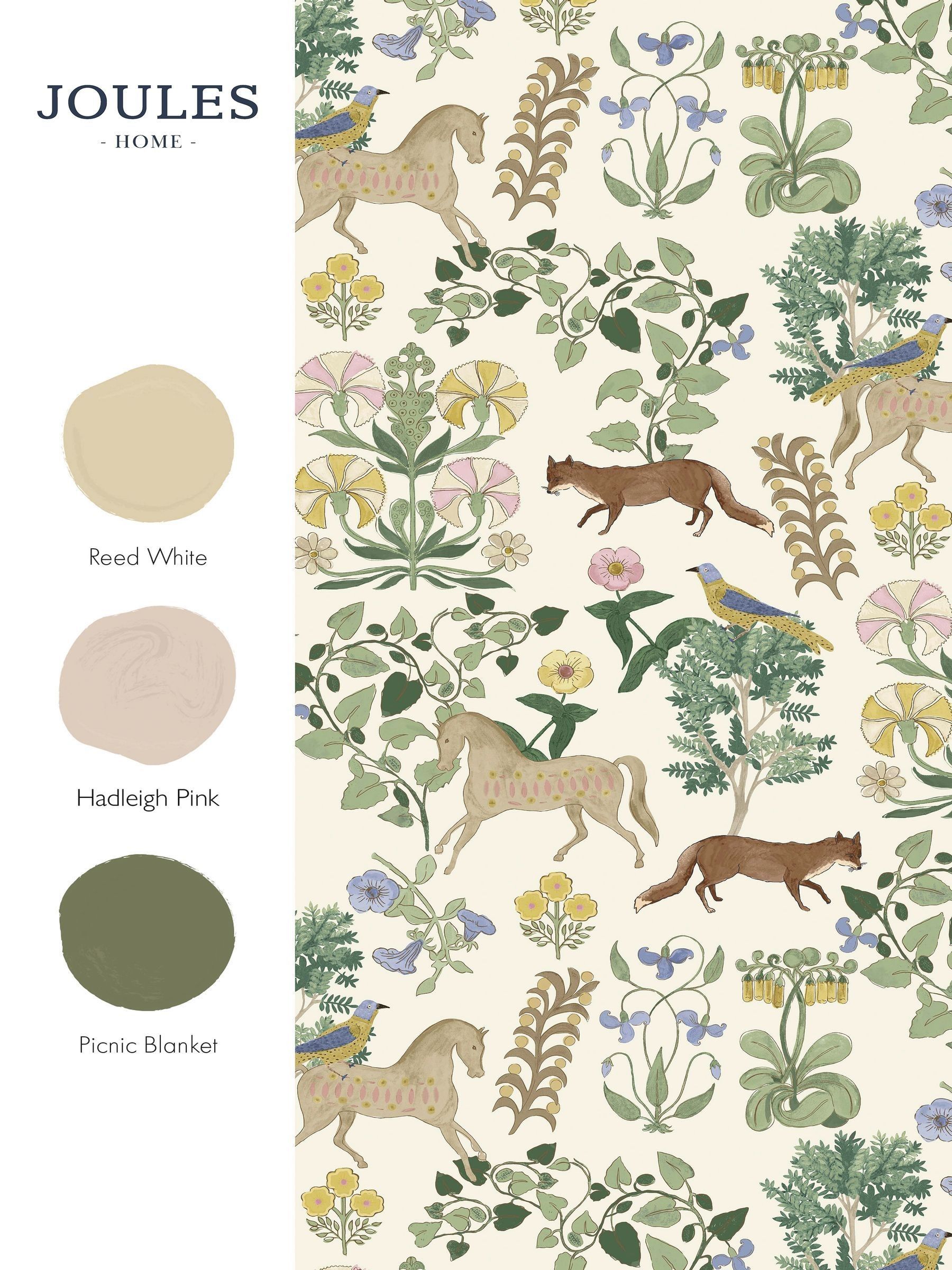 Multi Folk Forest Floral 10M Wallpaper - Image 5 of 5 Multi Folk Forest Floral 10M Wallpaper - Image 5 of 5