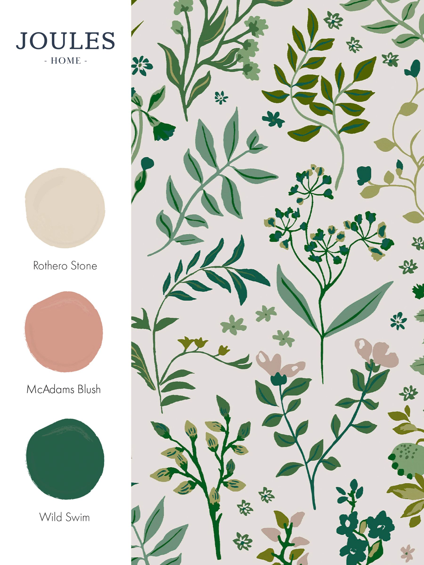 Cream Holcombe Floral Wallpaper - Image 4 of 4