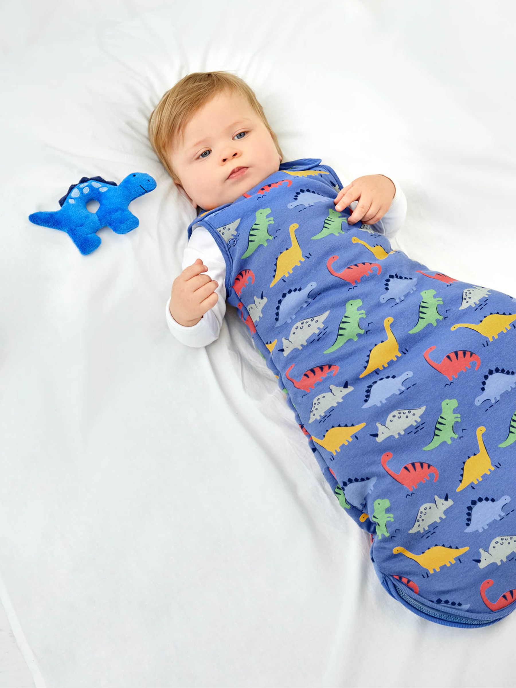 Dino Print 2.5 Tog Baby Sleeping Bag - Image 1 of 3