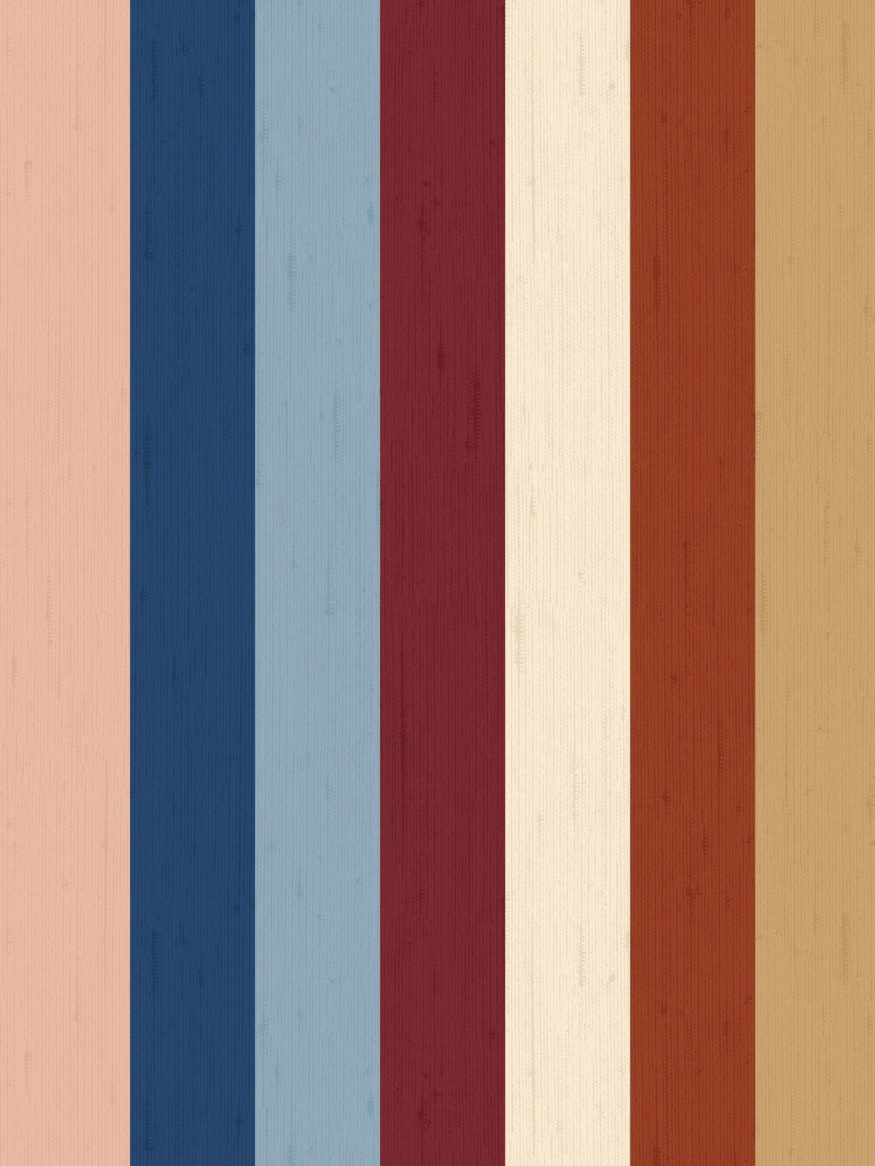Multi Heritage Stripe 10M Wallpaper - Image 2 of 5