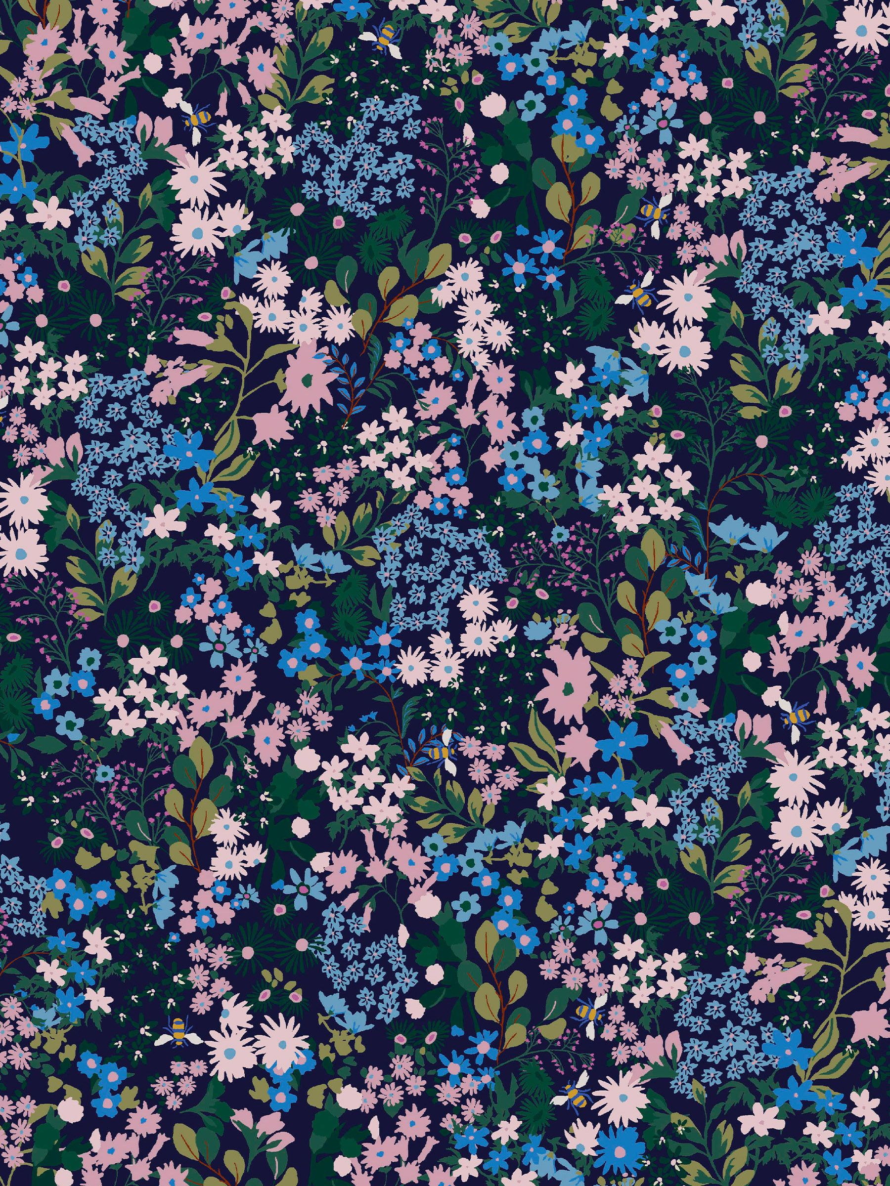 Blue Gilmorton Ditsy Wallpaper - Image 2 of 4 Blue Gilmorton Ditsy Wallpaper - Image 2 of 4