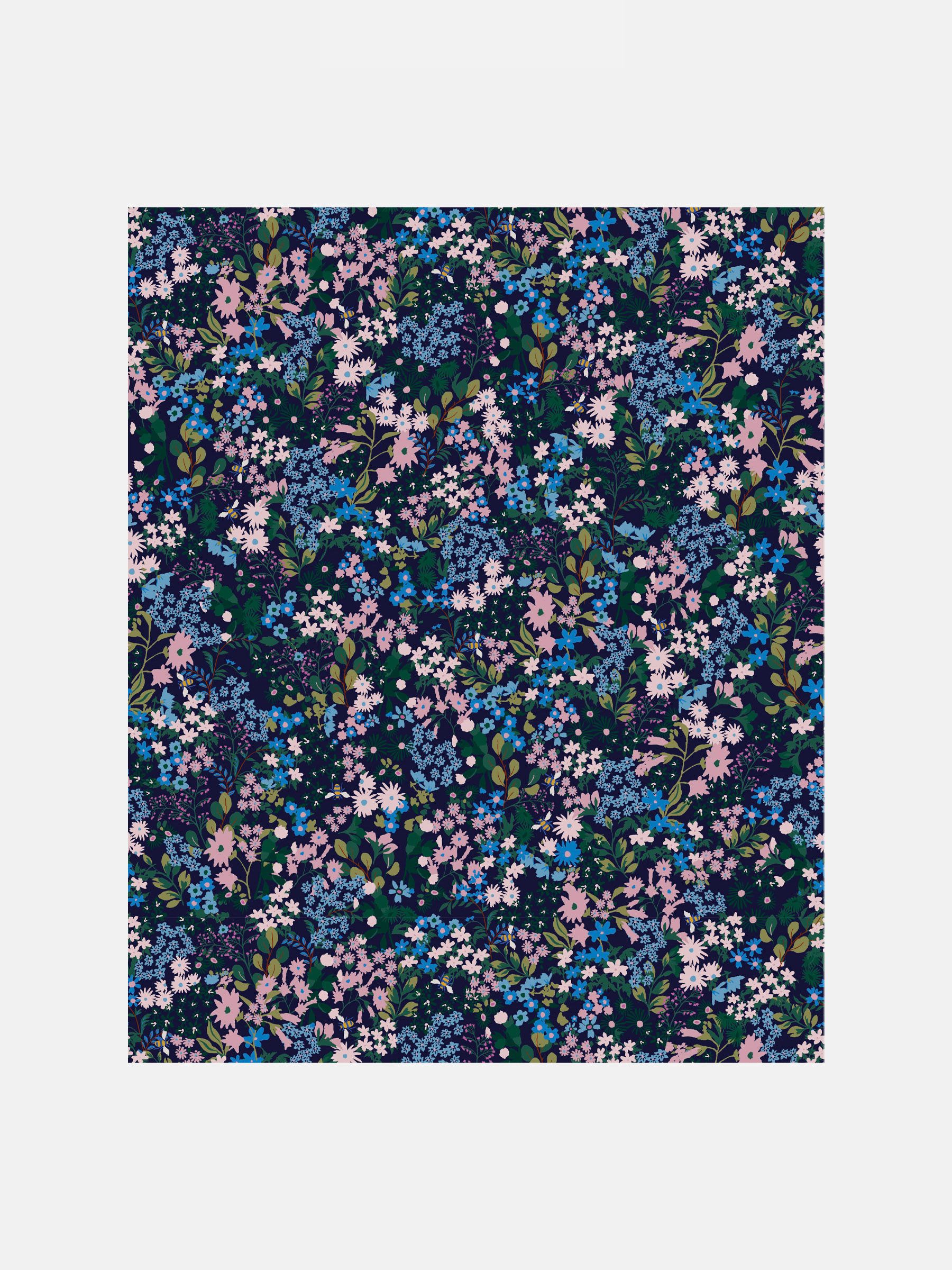 Blue Gilmorton Ditsy Wallpaper - Image 3 of 4