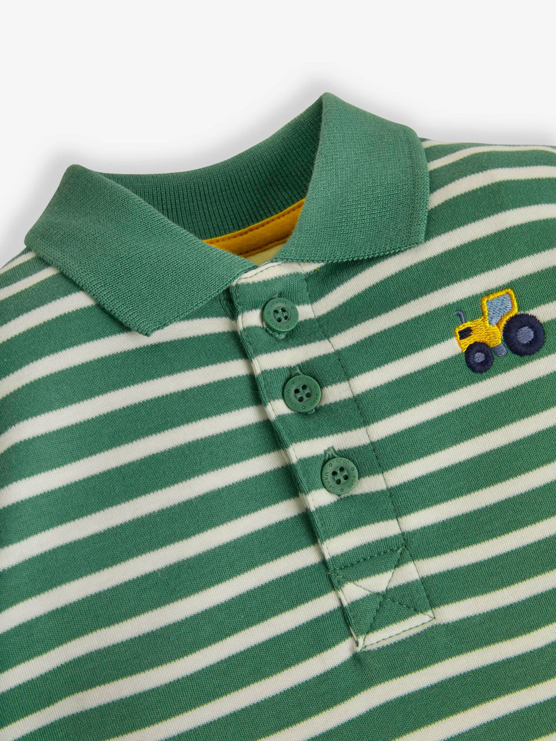 Khaki Stripe Tractor Polo Shirt - Image 2 of 3