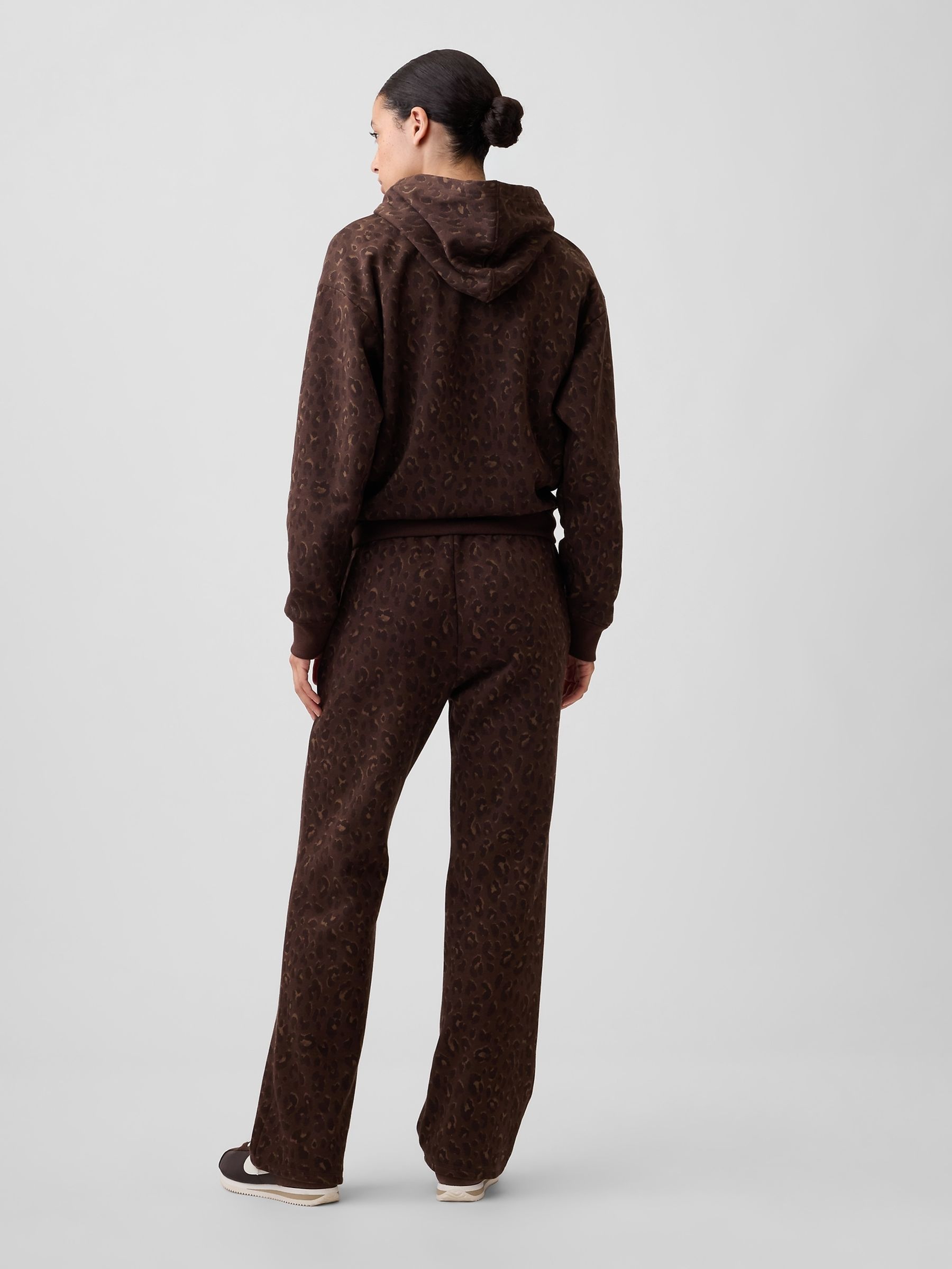Brown Leopard Logo Straight Joggers - Image 2 of 5 Brown Leopard Logo Straight Joggers - Image 2 of 5