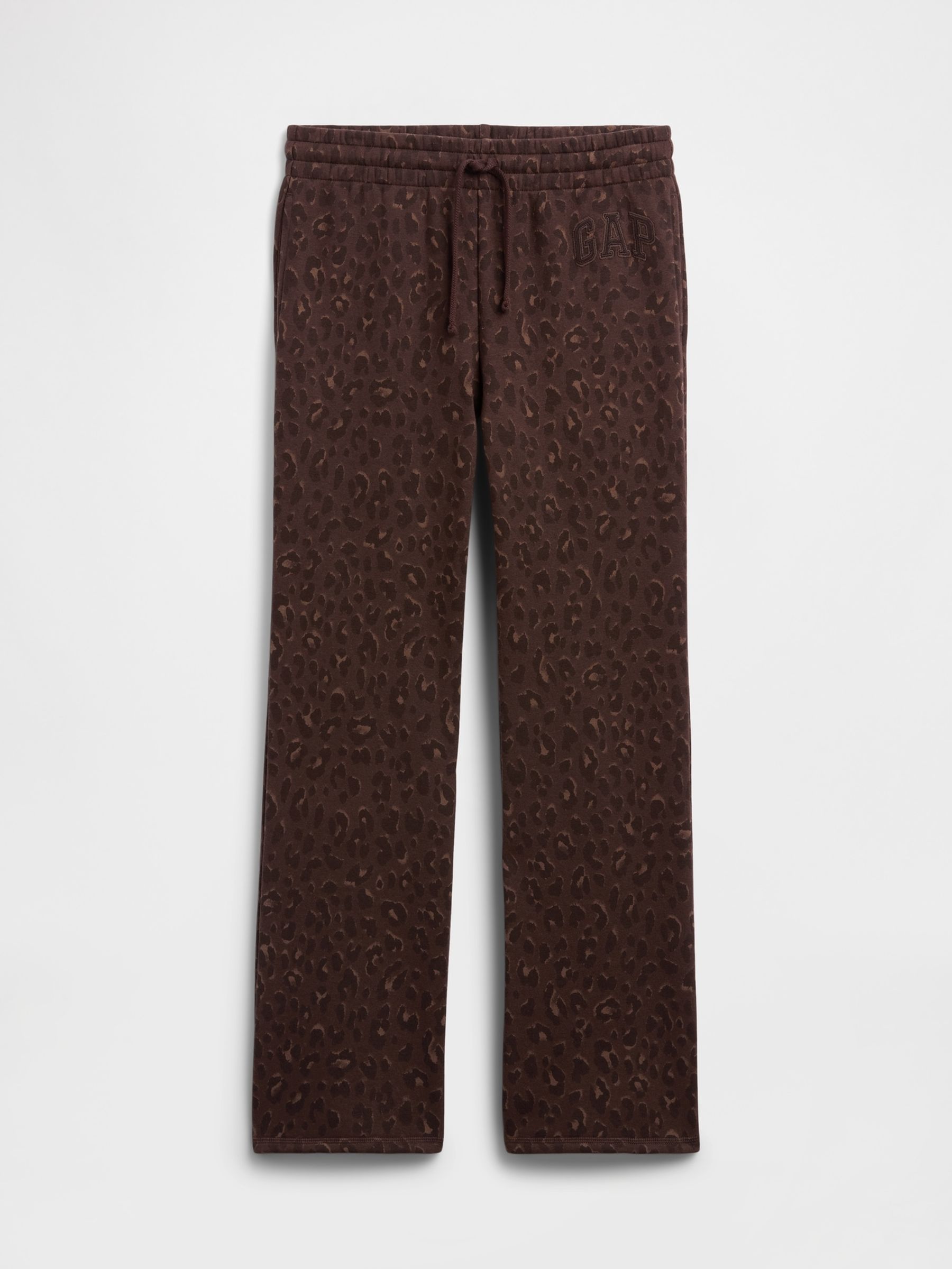 Brown Leopard Logo Straight Joggers - Image 5 of 5