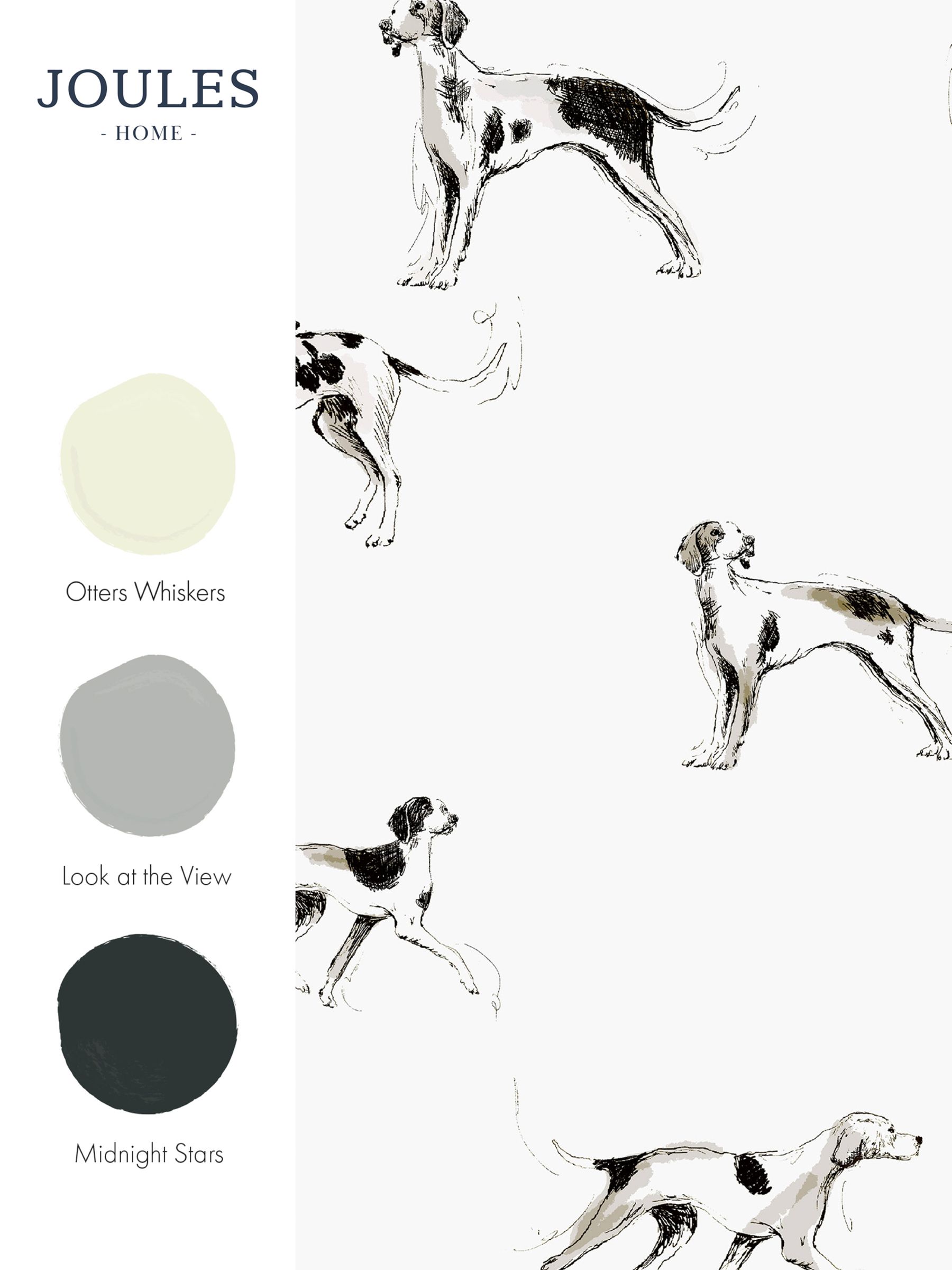 White Sketchy Dogs Wallpaper - Image 4 of 4