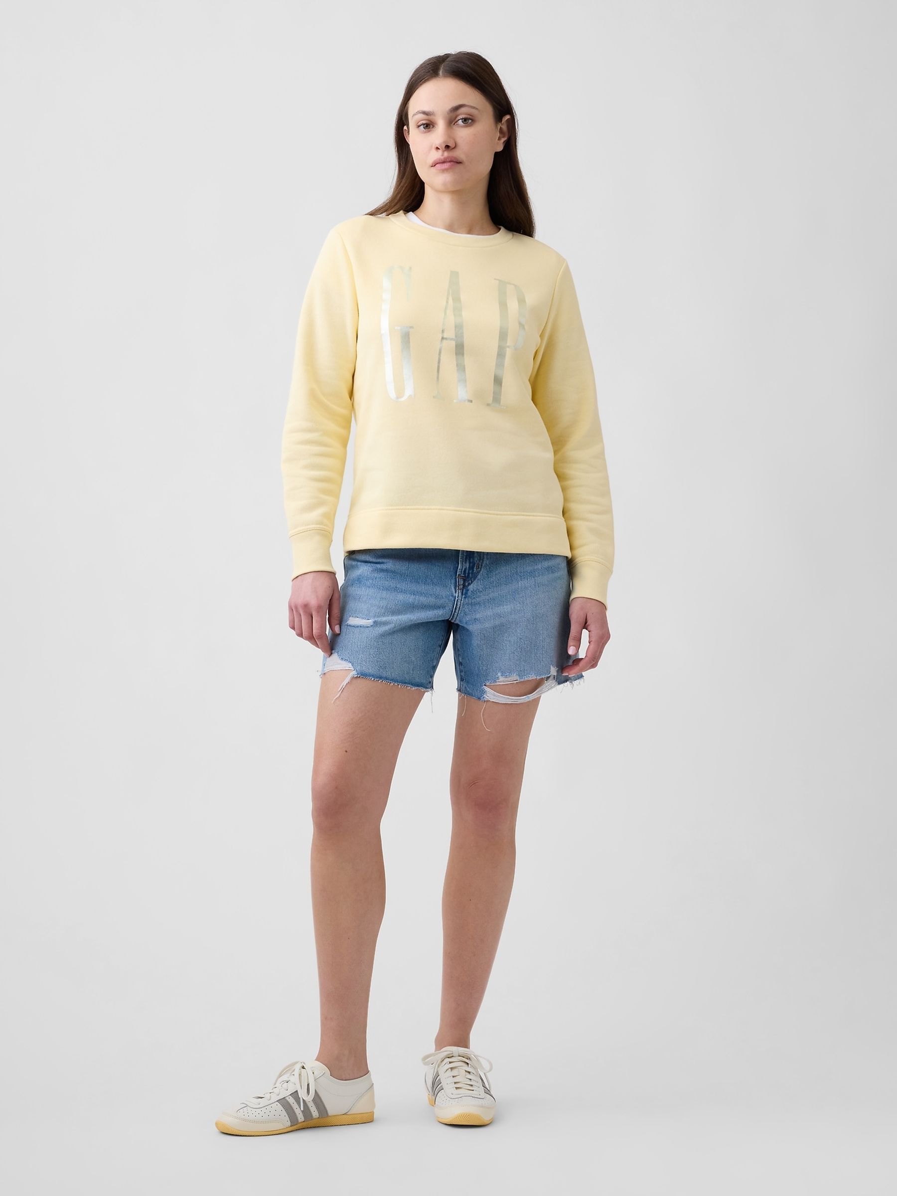 Yellow Relaxed Gap Logo Sweatshirt - Image 3 of 5