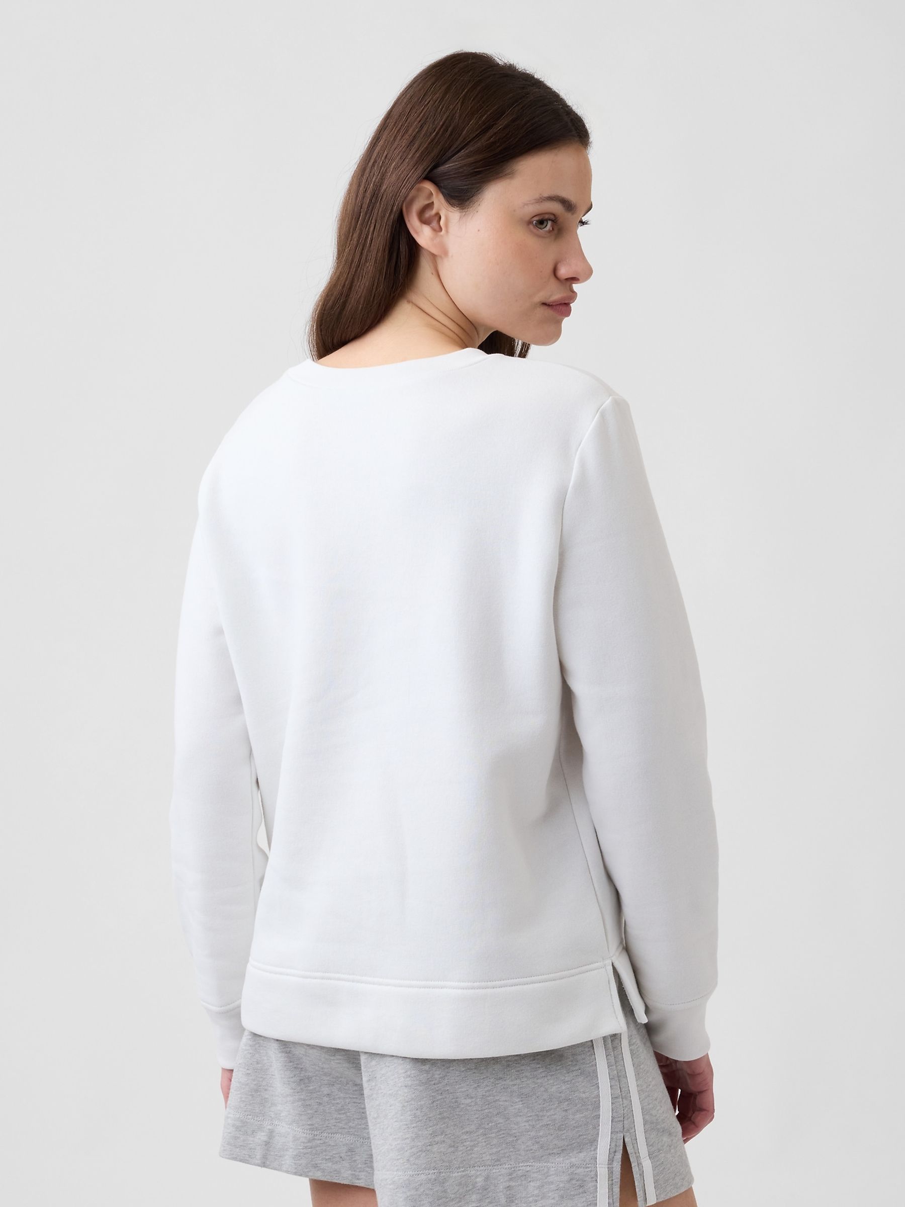 White Relaxed Gap Logo Sweatshirt - Image 2 of 5