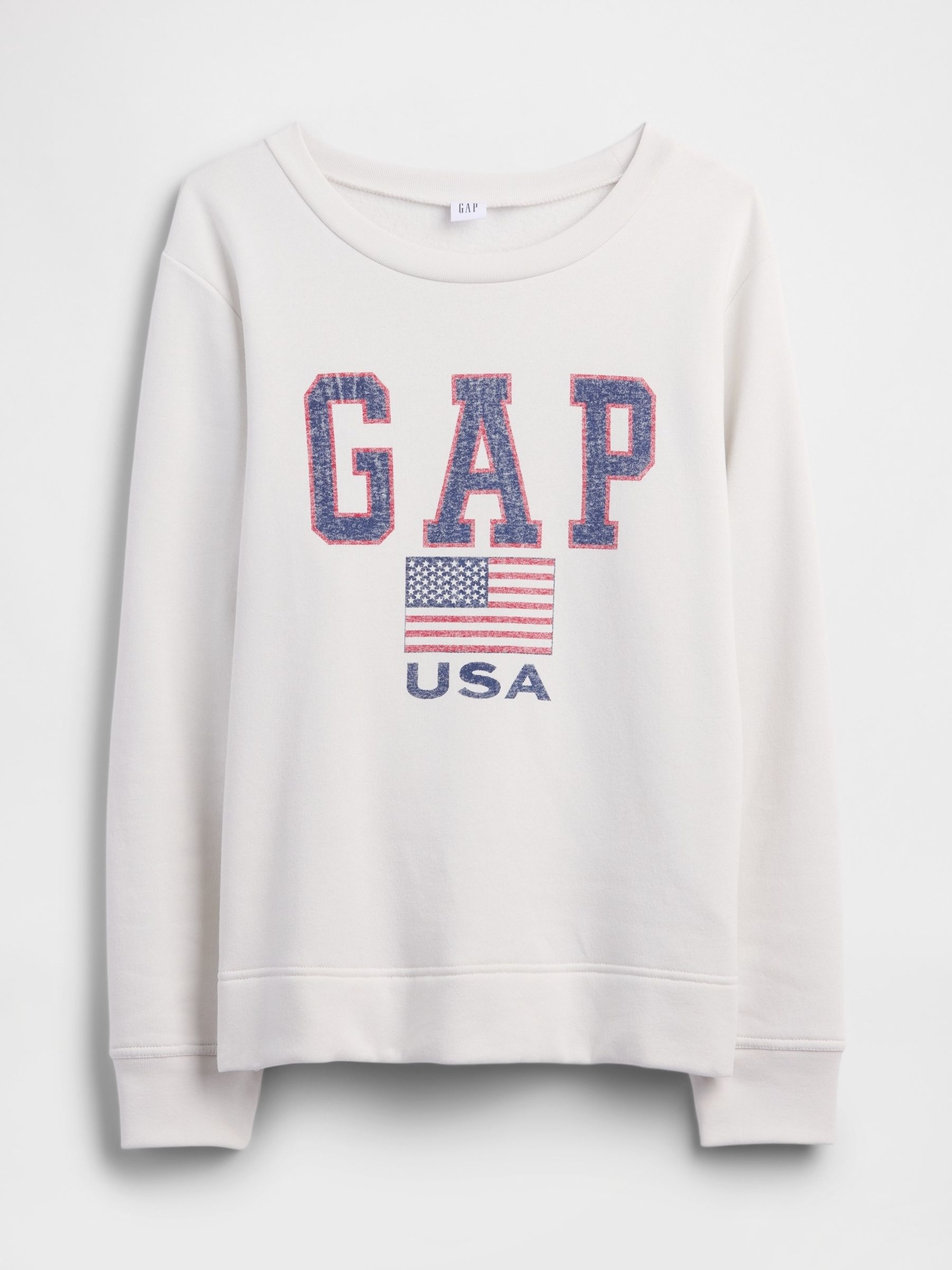 White Relaxed Gap Logo Sweatshirt - Image 5 of 5