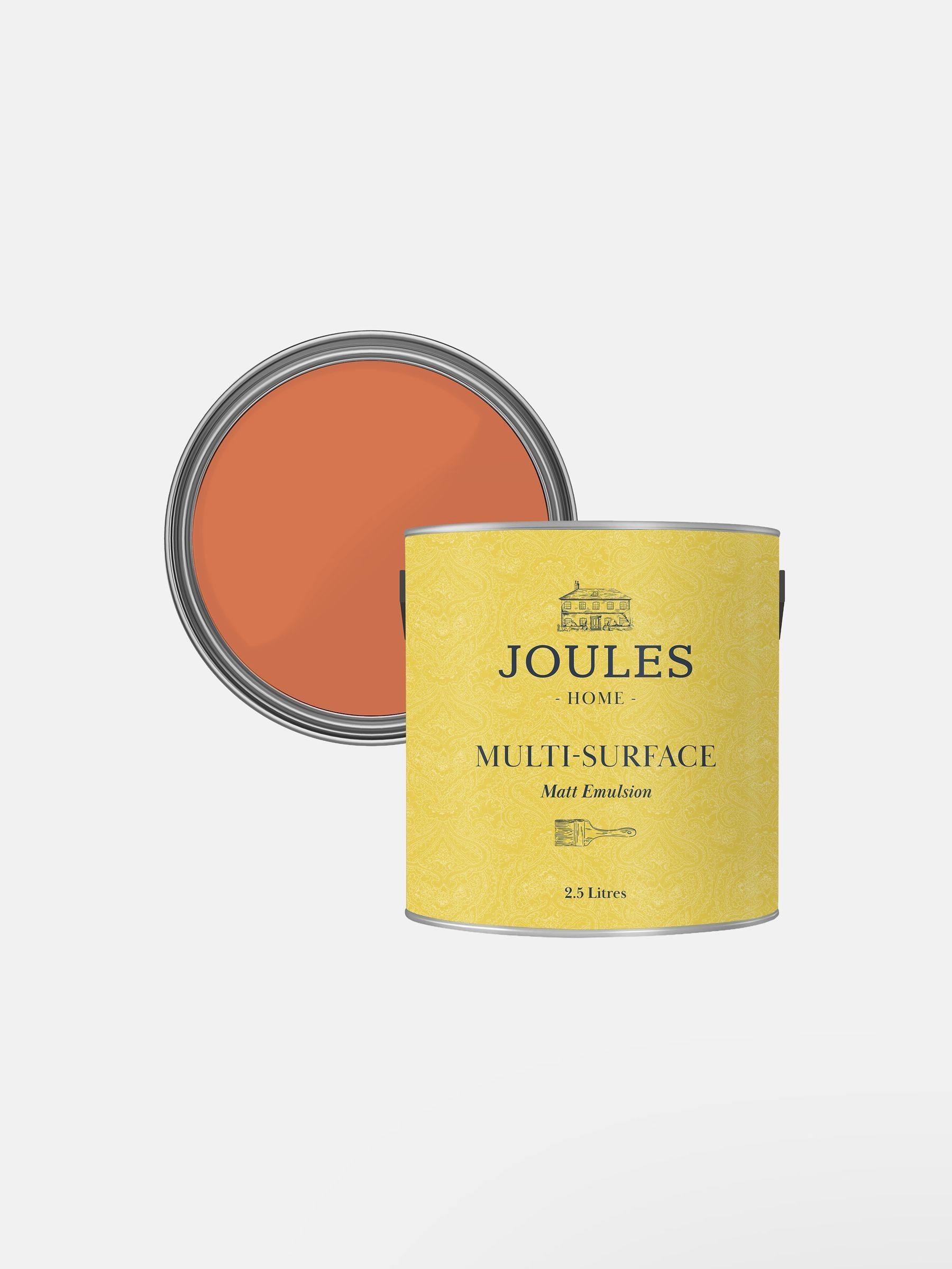 Potting Shed Orange Multi Surface Matt Emulsion 2.5L Paint - Image 4 of 4