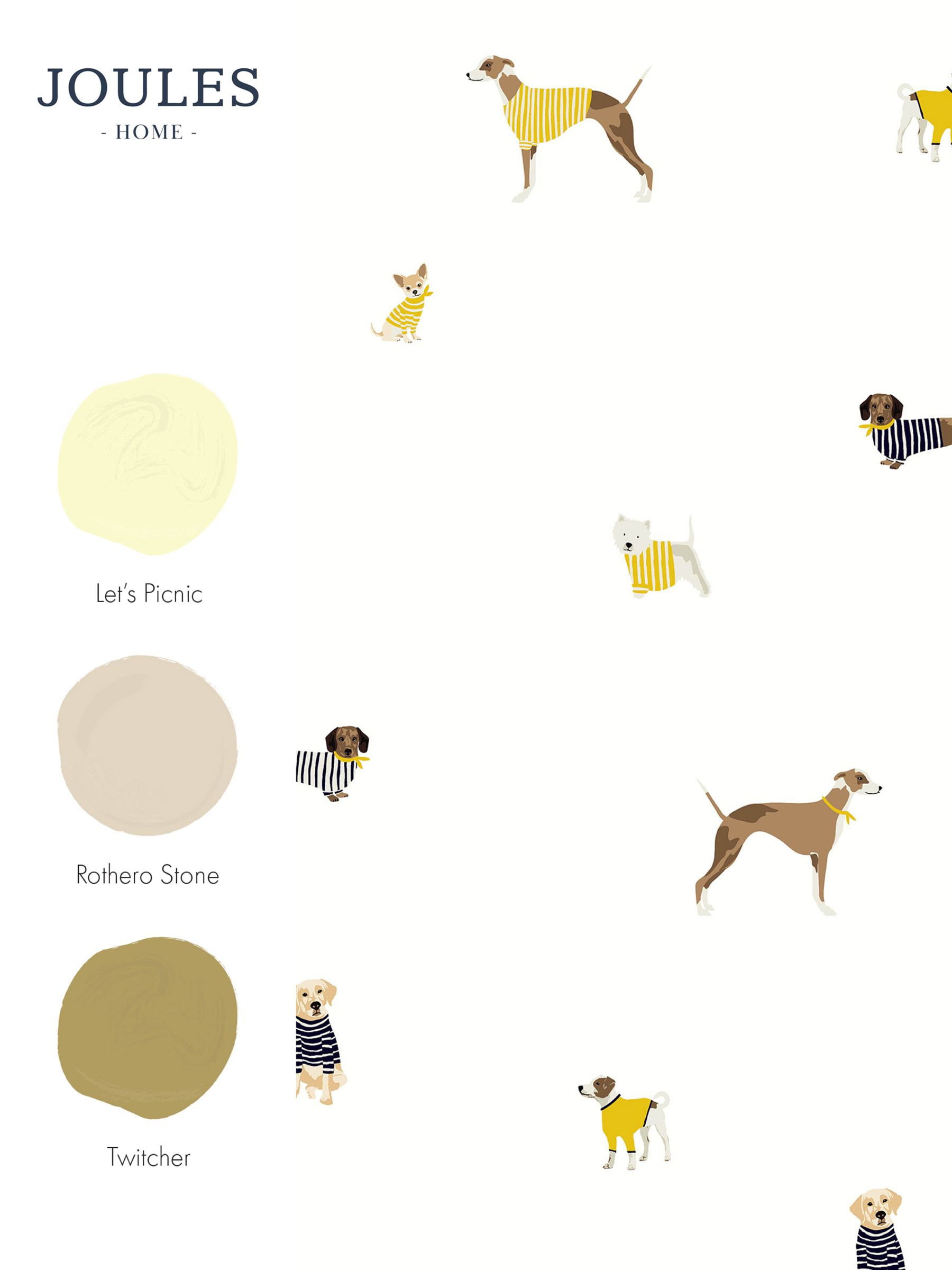 Cream Harbour Dogs Wallpaper - Image 4 of 5