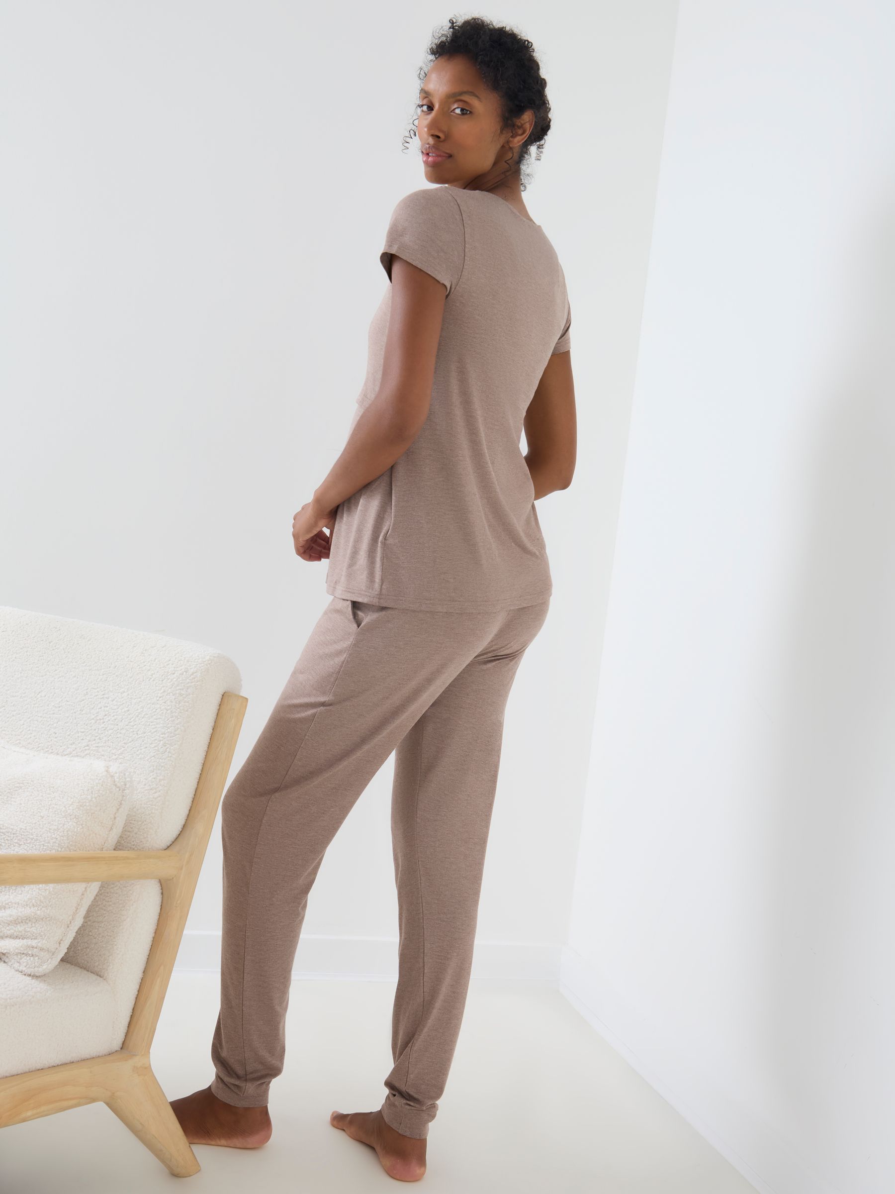 Oatmeal Marl 3-Piece Maternity & Nursing Bundle Set - Image 4 of 5
