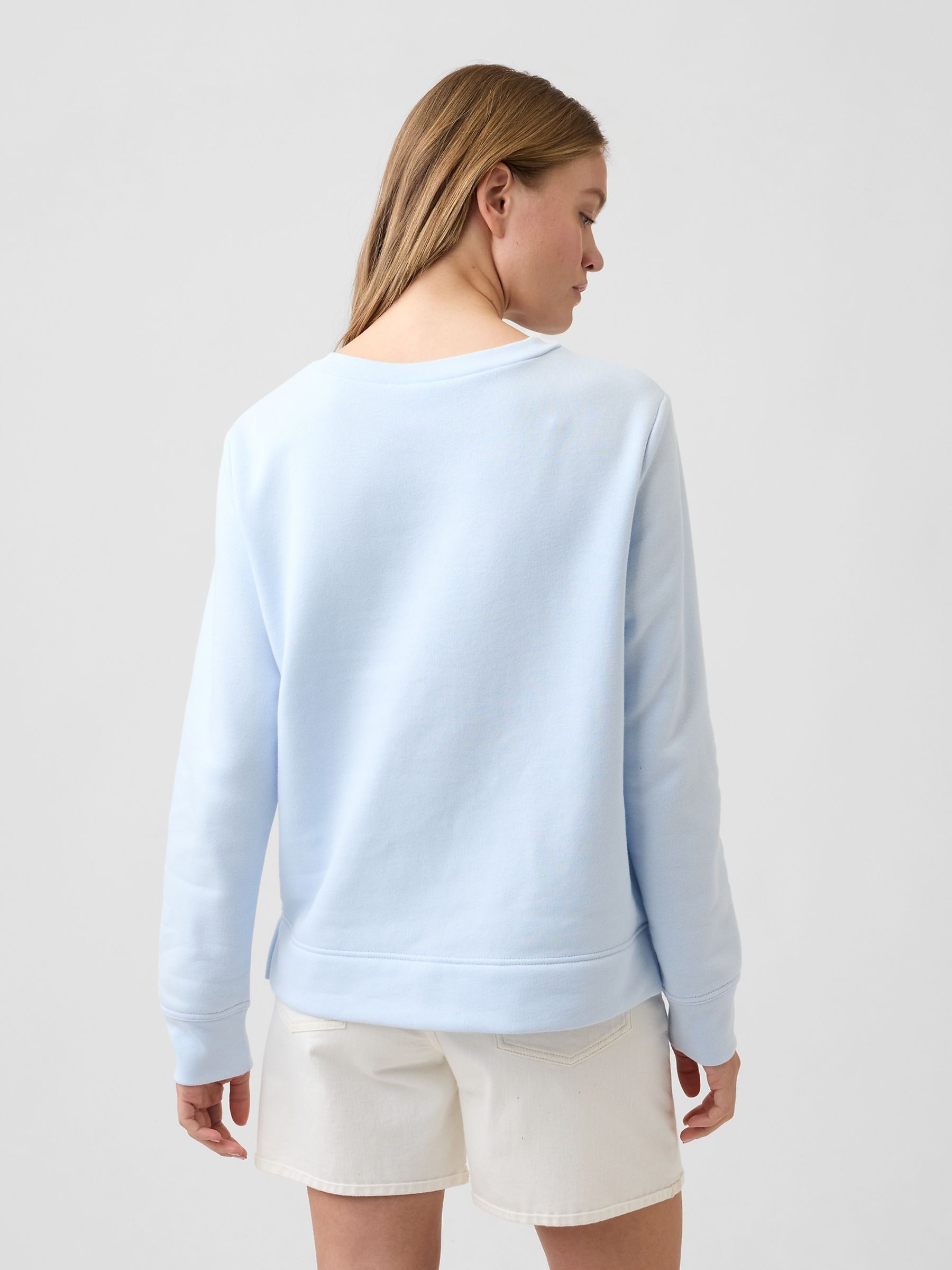 Blue/Pink Relaxed Gap Logo Sweatshirt - Image 2 of 5