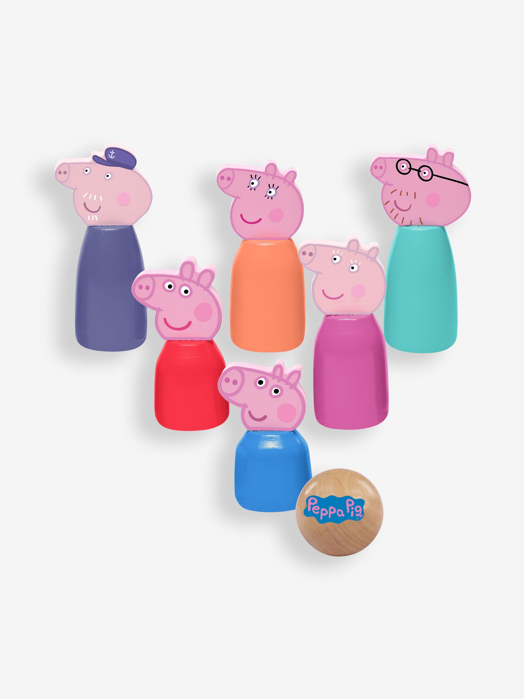 Peppa Pig Wooden Character Skittles - Image 1 of 5