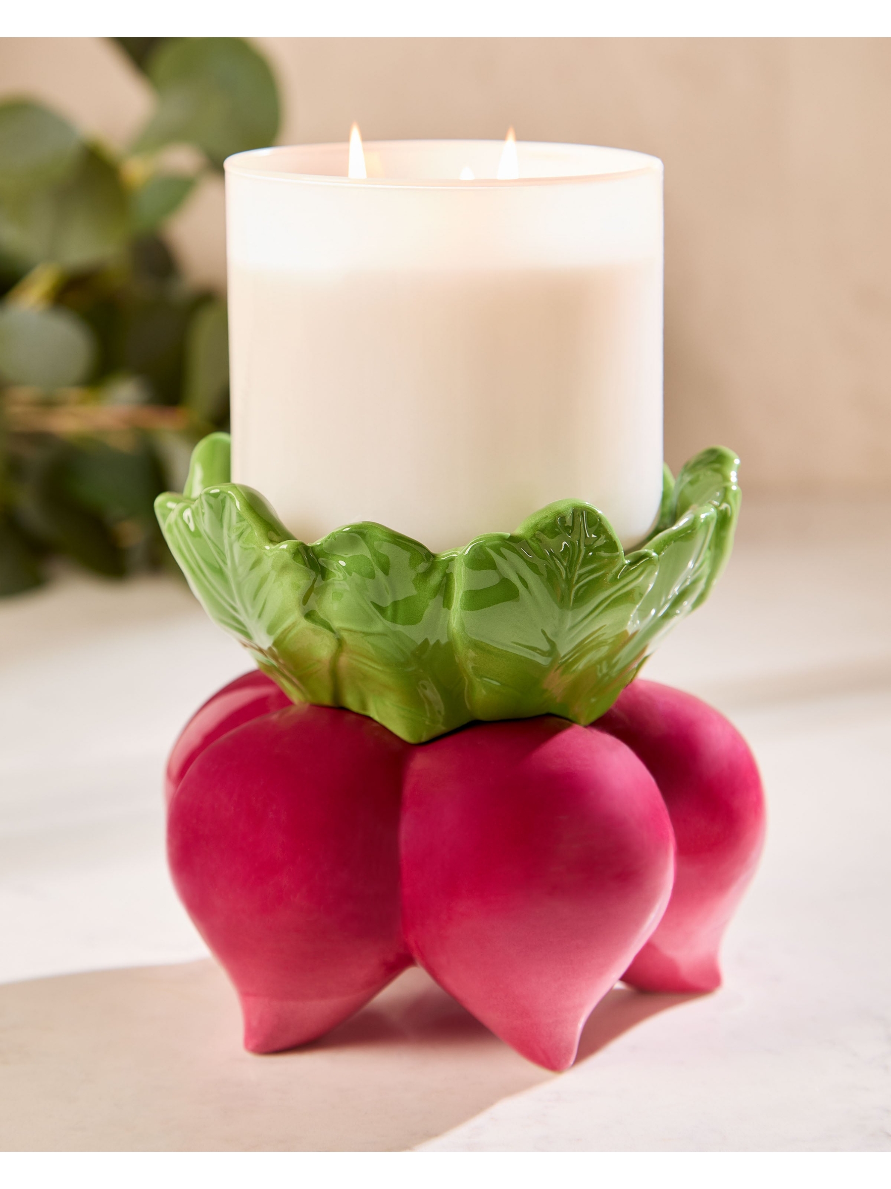 Radish 3-Wick Candle Holder - Image 2 of 2