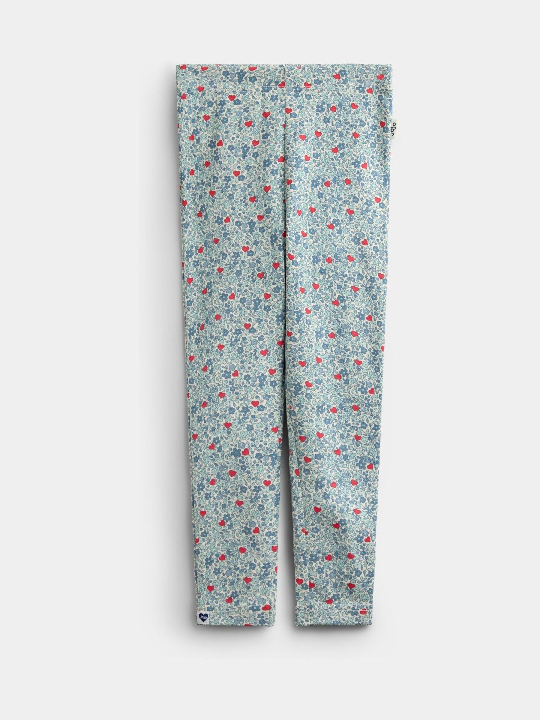 Light Blue Heart Floral 2-Pack Leggings - Image 3 of 7