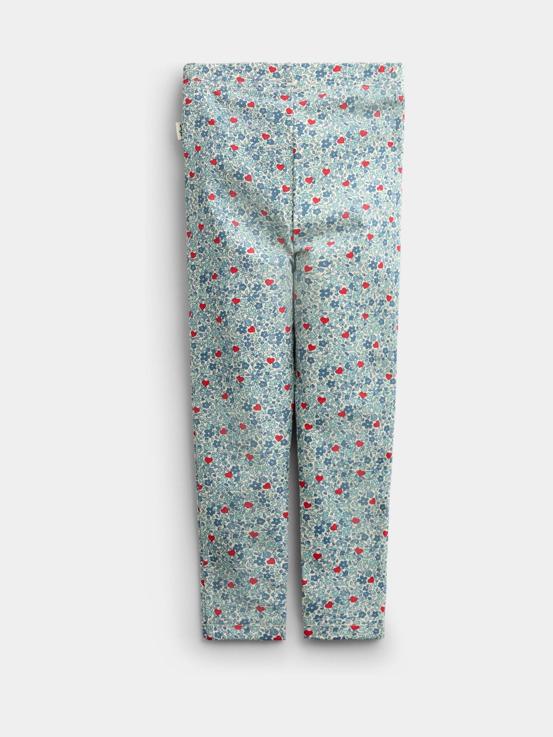 Light Blue Heart Floral 2-Pack Leggings - Image 5 of 7
