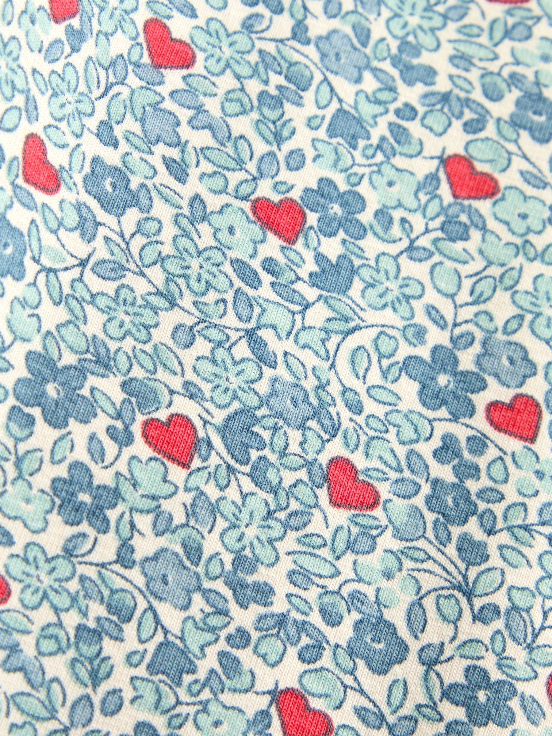 Light Blue Heart Floral 2-Pack Leggings - Image 7 of 7