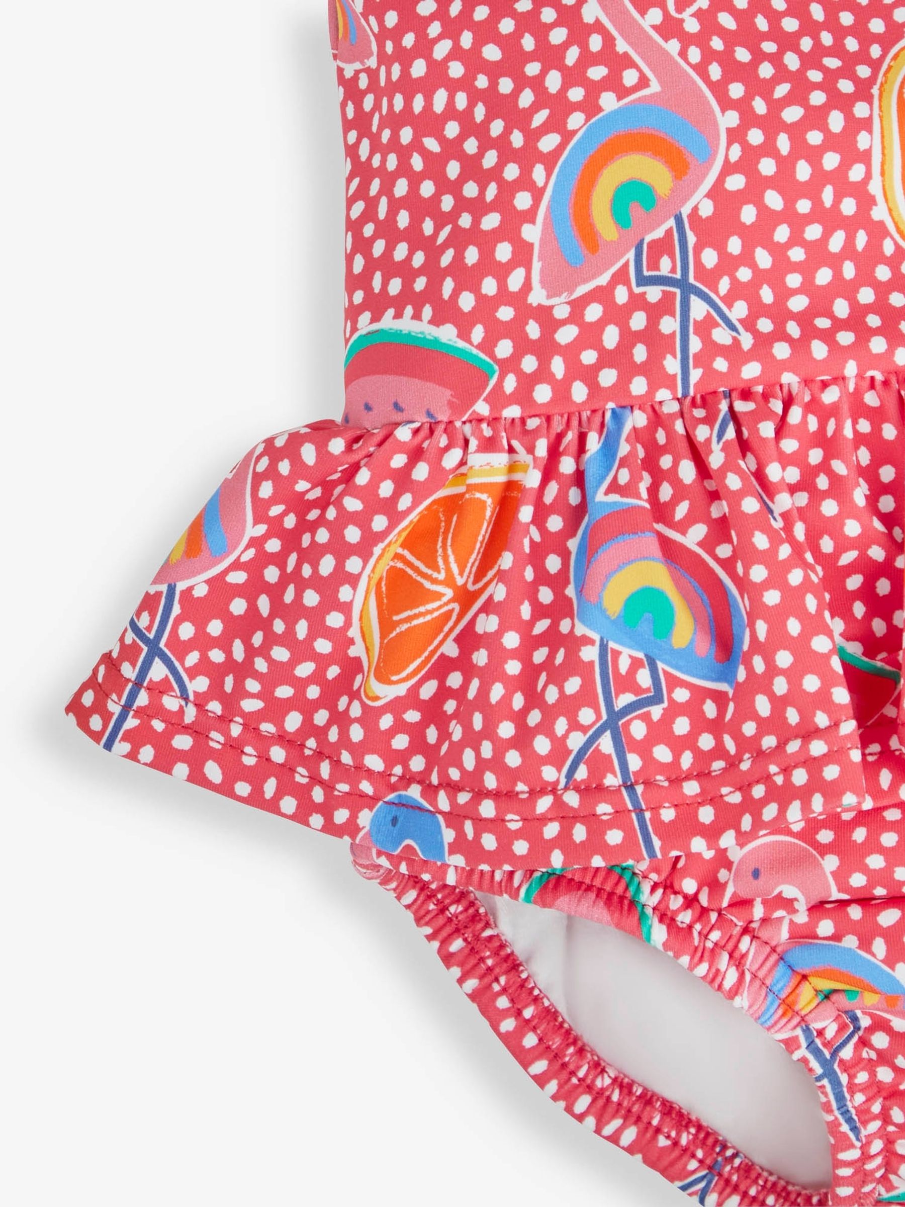 Pink Flamingo Swimsuit with Integral Nappy - Image 6 of 6