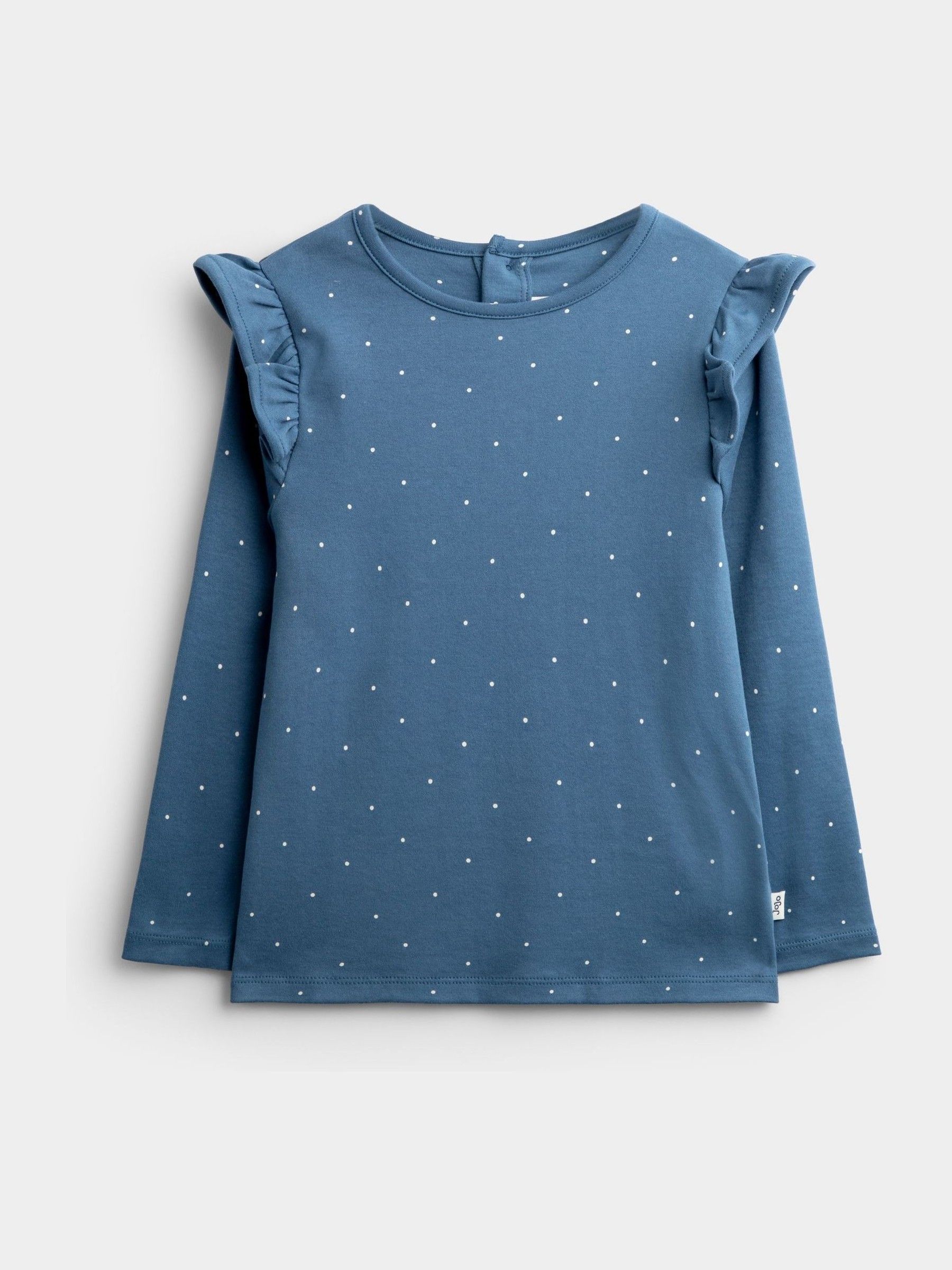 Light Blue Heart Floral 3-Pack Frill Shoulder Tops - Image 3 of 10
