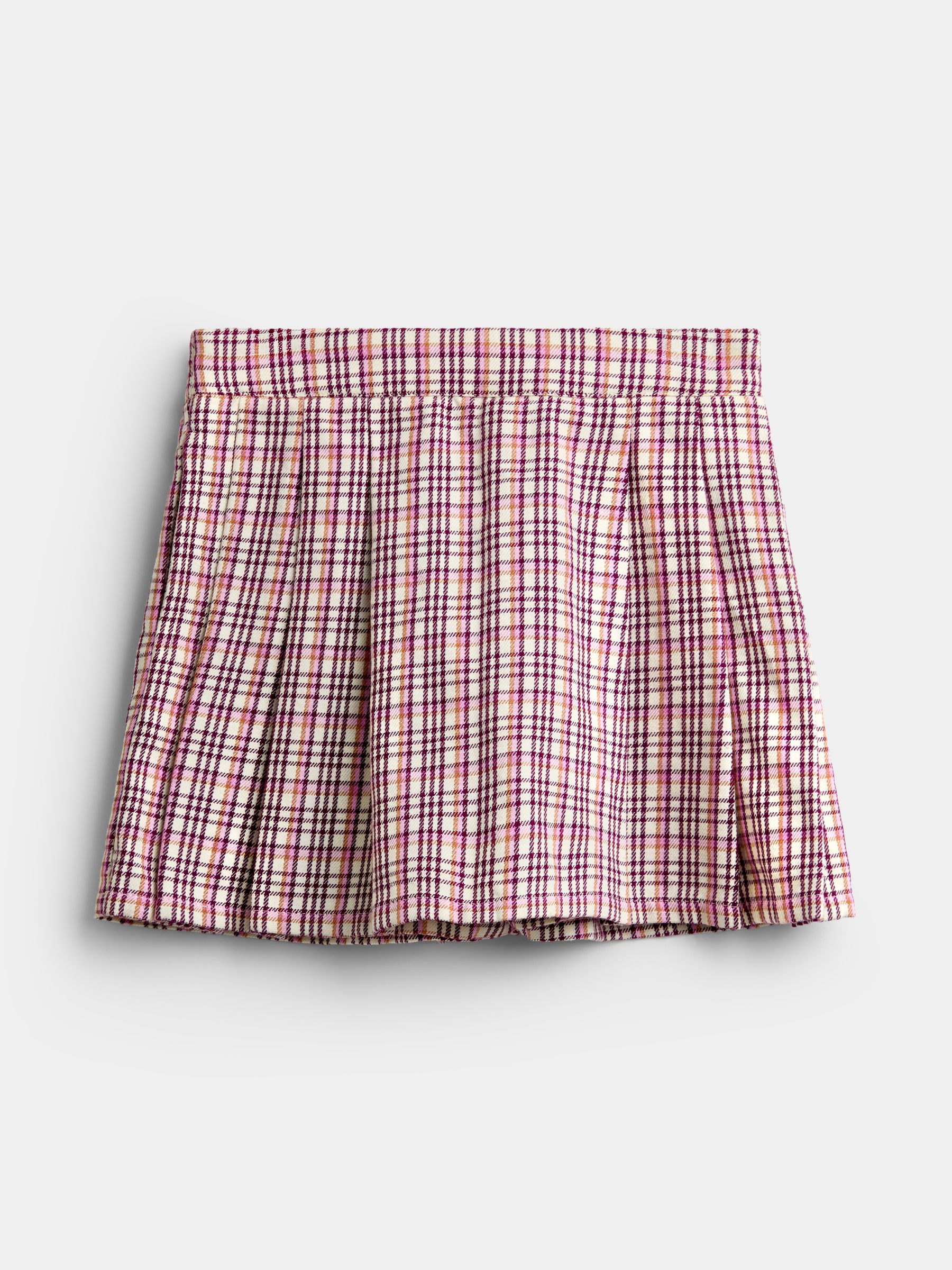 Cream Multi Tartan Skort & Rib Top Set - Image 4 of 7