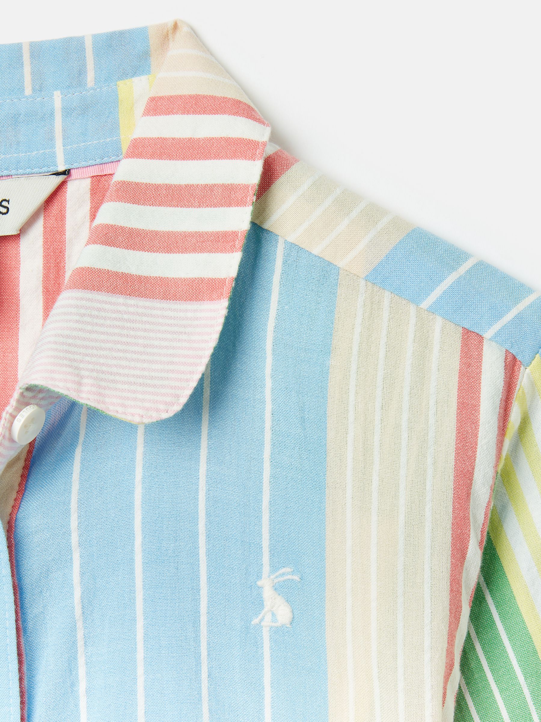 Girls' Summertime Multi Stripe Woven Shirt Dress - Image 4 of 6