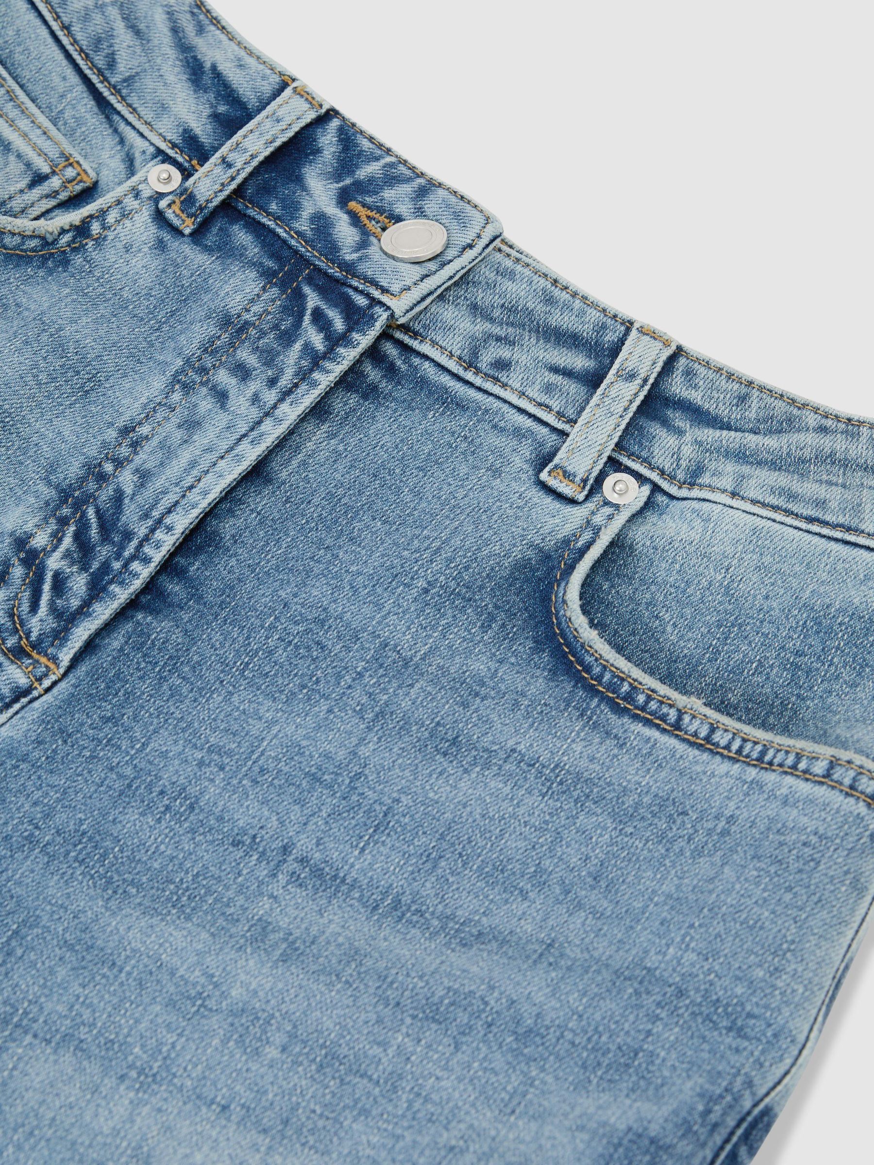 Slim-Leg Mid-Rise Jeans in Light Blue - Image 5 of 5