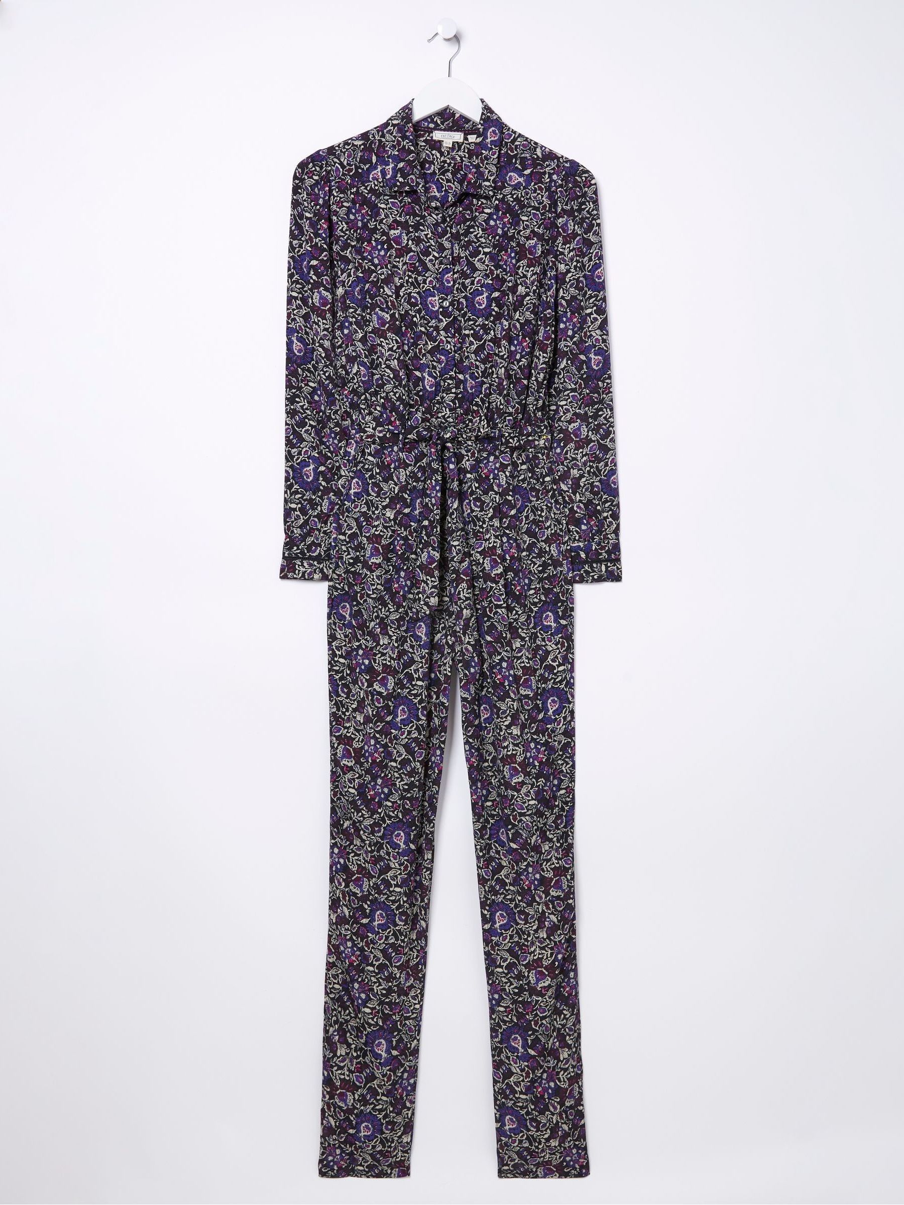 Black Vinnie Floral Jumpsuit - Image 6 of 6