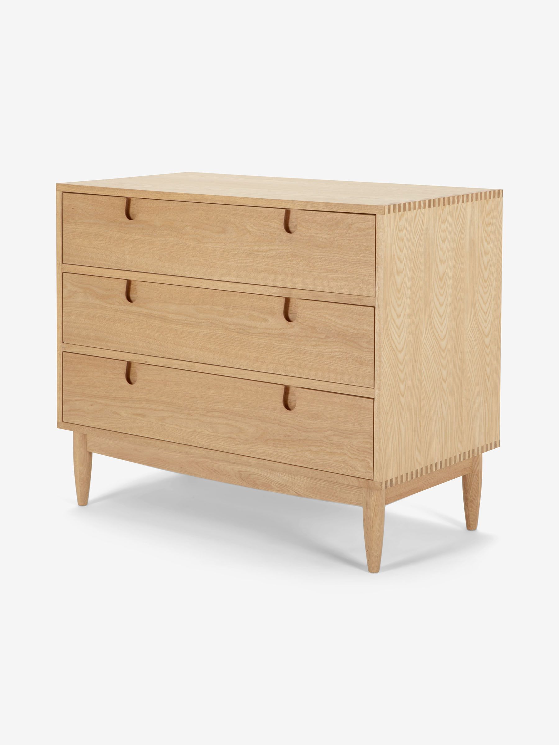 Penn 3 Drawer Chest of Drawers in Oak - Image 4 of 6