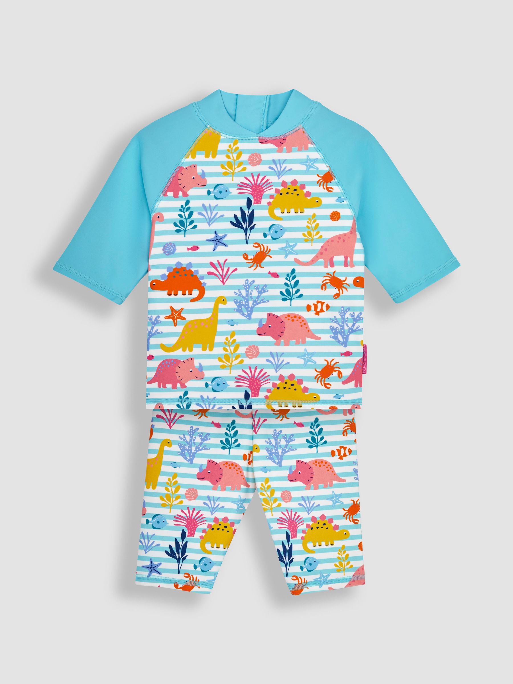 Blue Dinosaur UPF 50 2-Piece Sun Protection Suit - Image 2 of 6