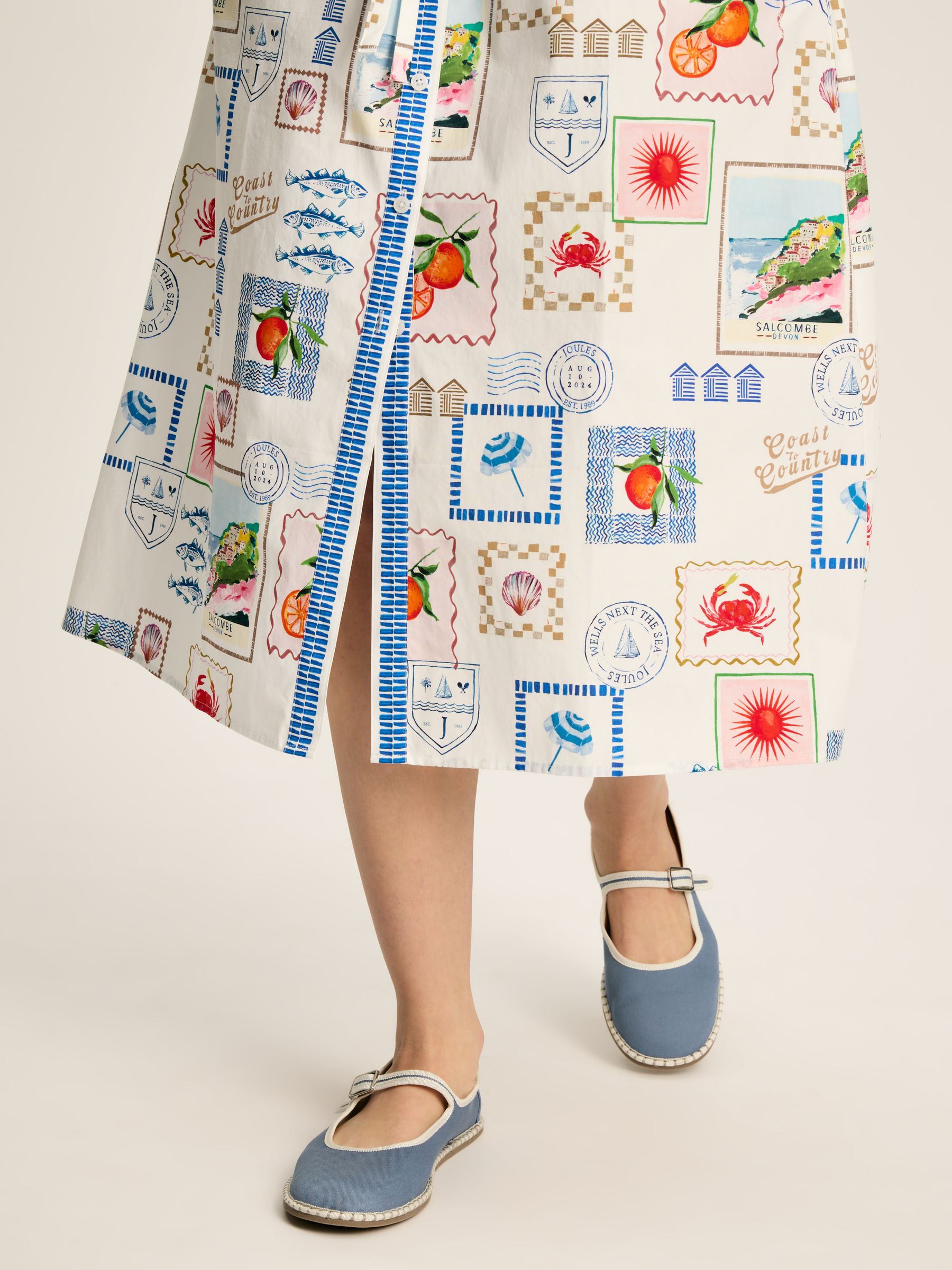 Francesca White Tie Waist Shirt Dress - Image 7 of 8
