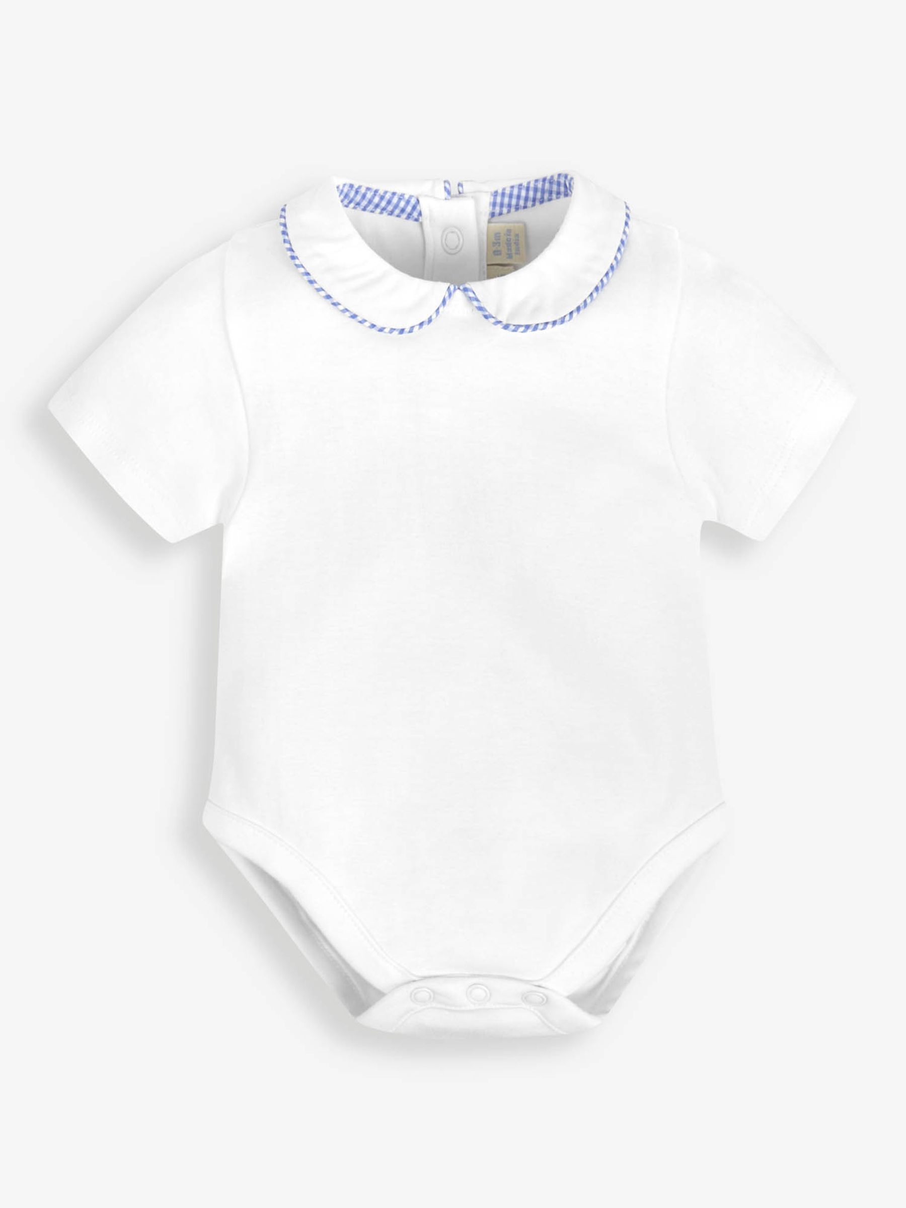 White Woven Collar Bodysuit - Image 1 of 3