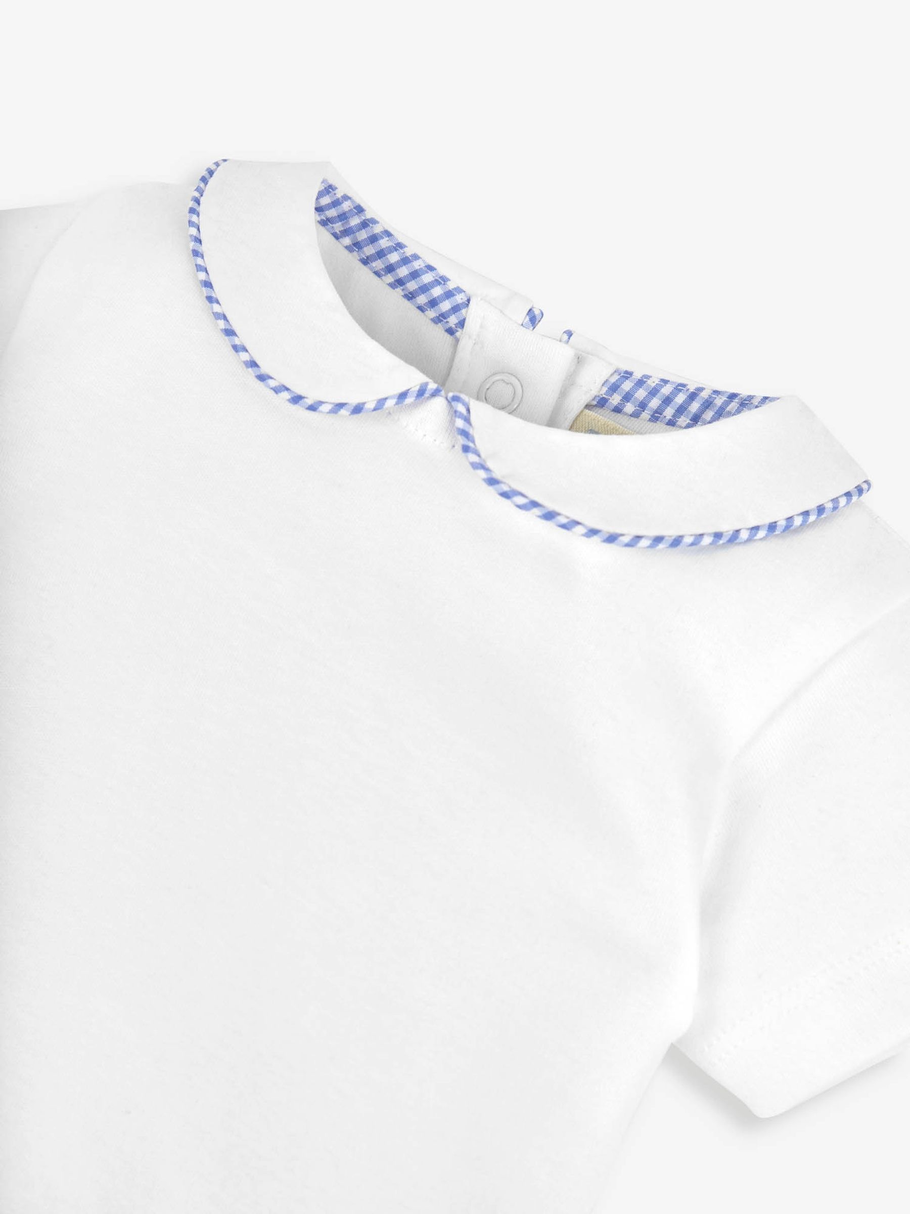 White Woven Collar Bodysuit - Image 2 of 3