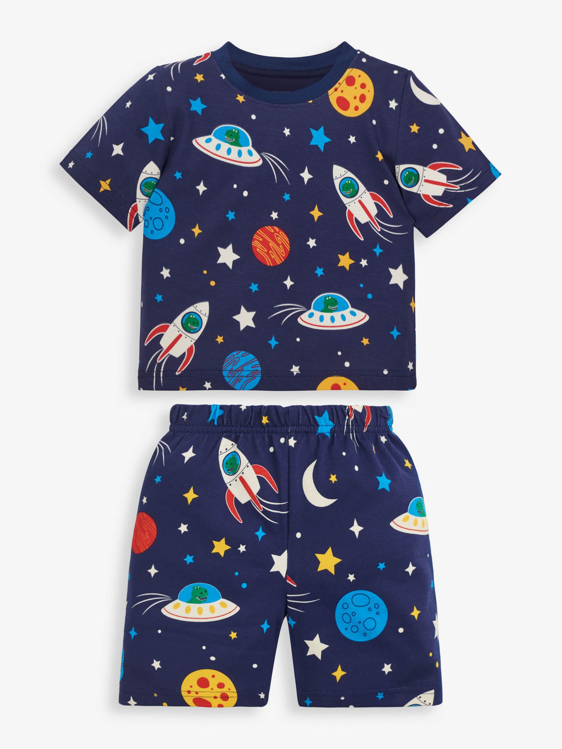 Navy Boys' Space Glow-In-The-Dark Pyjamas - Image 3 of 6