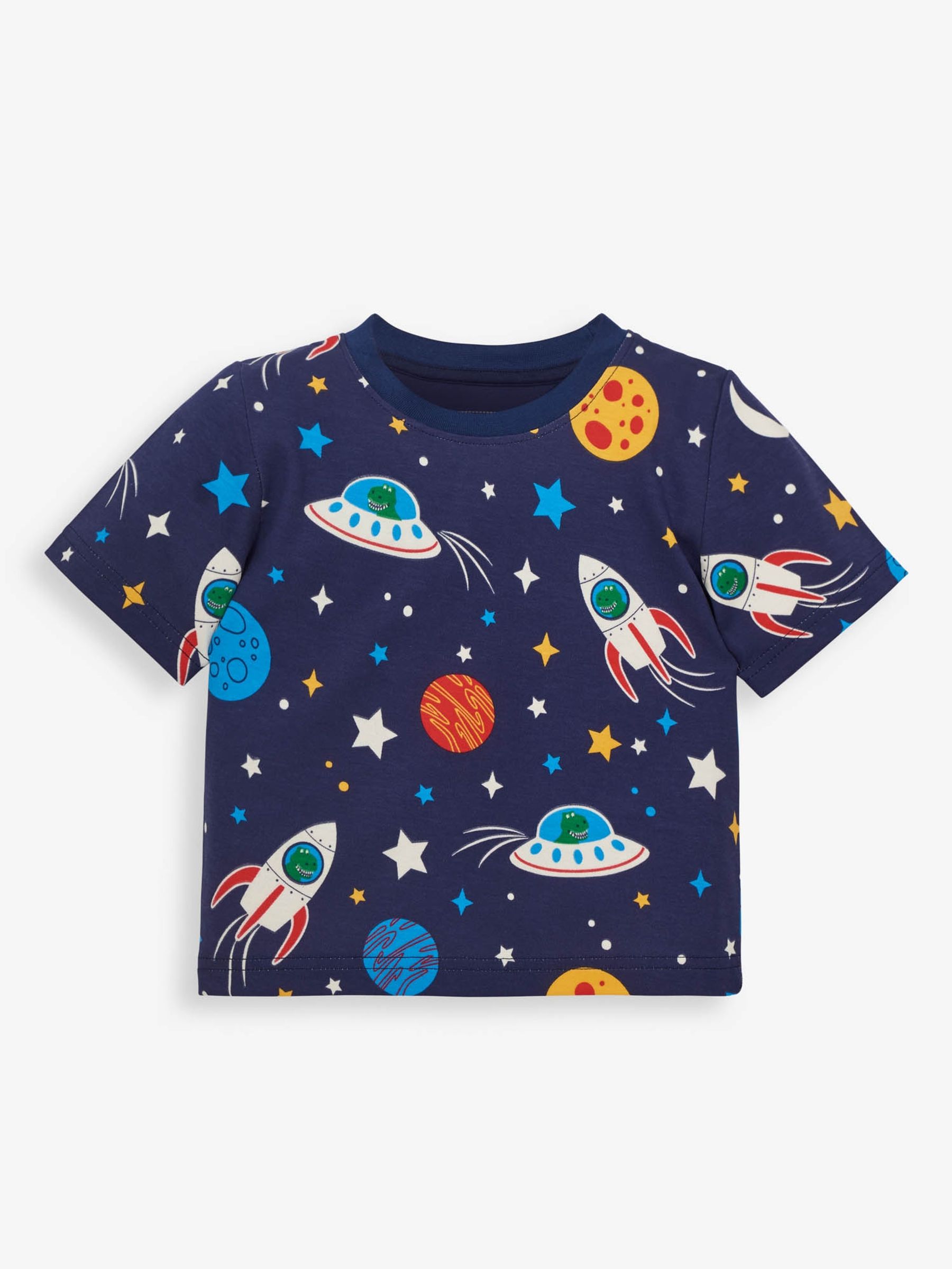 Navy Boys' Space Glow-In-The-Dark Pyjamas - Image 4 of 6