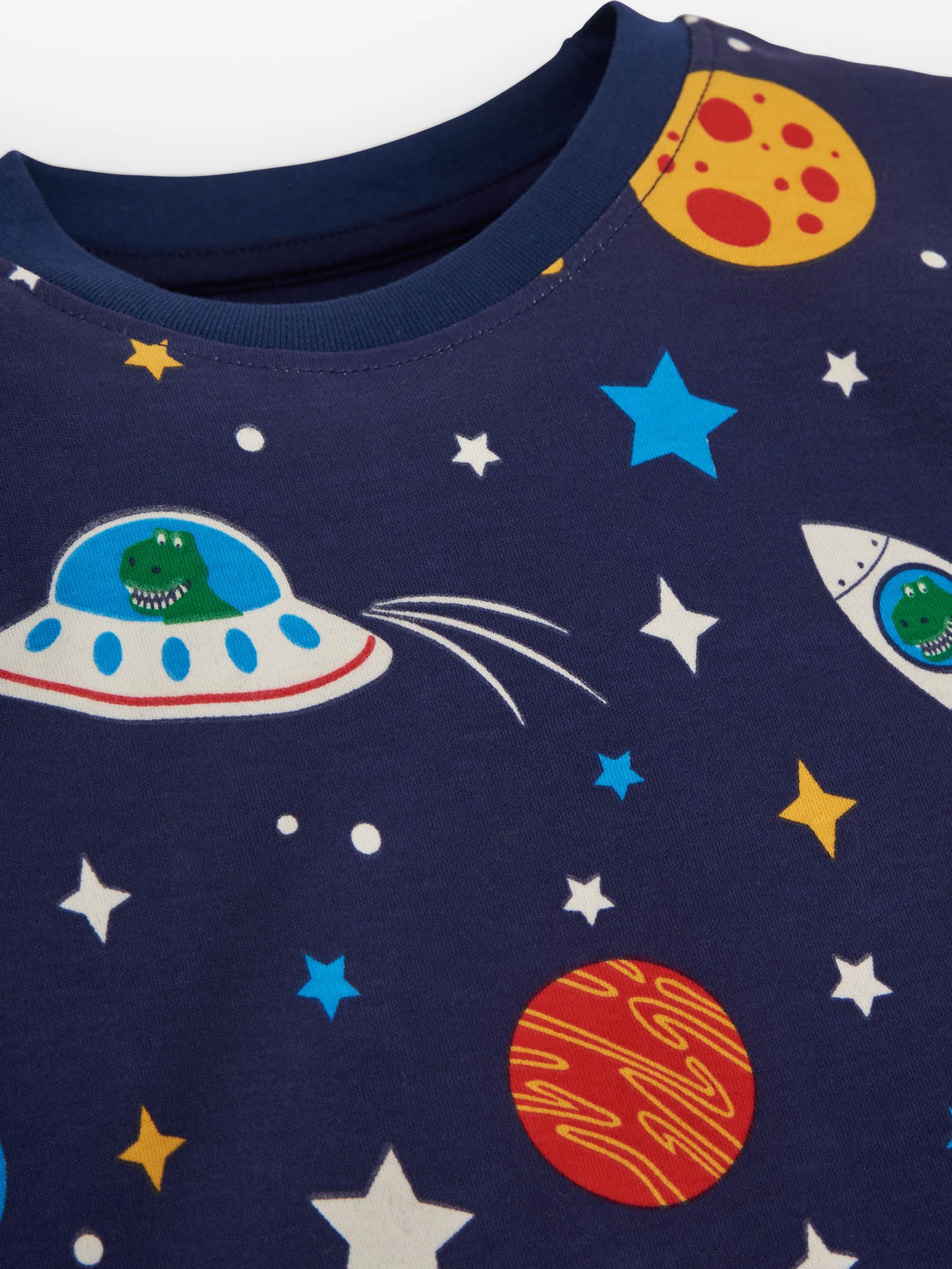 Navy Boys' Space Glow-In-The-Dark Pyjamas - Image 6 of 6
